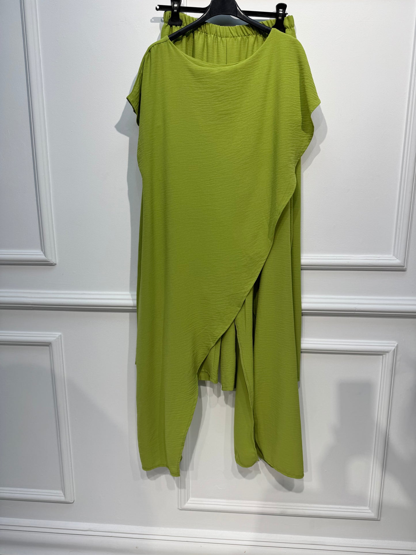 Conjunto Alicante 3133(pantalon +blusa larga desigual)