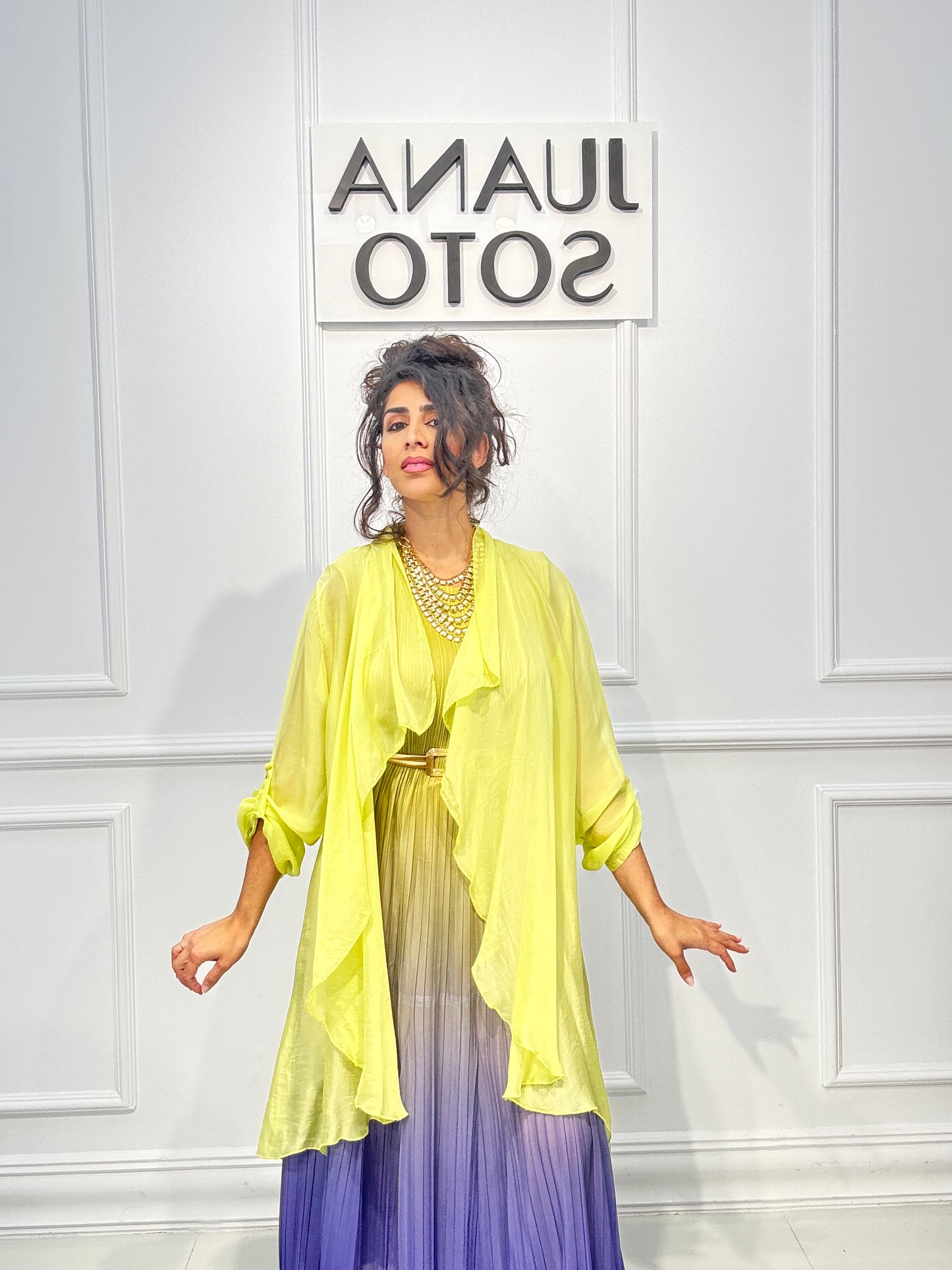 CAFTAN SEDA CORTO