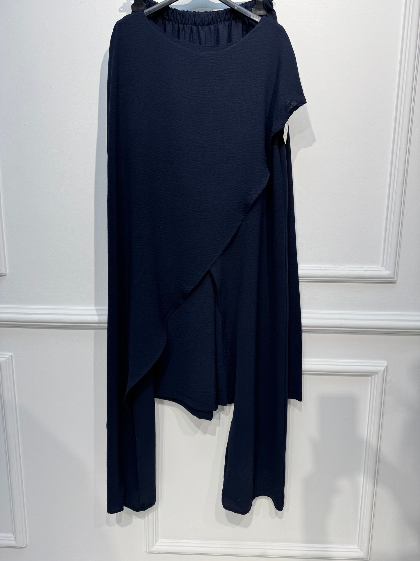Conjunto Alicante 3133(pantalon +blusa larga desigual)