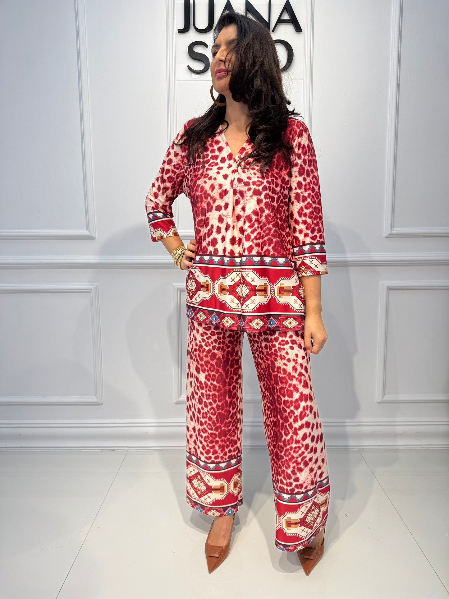 Conjunto print azteca 24872
