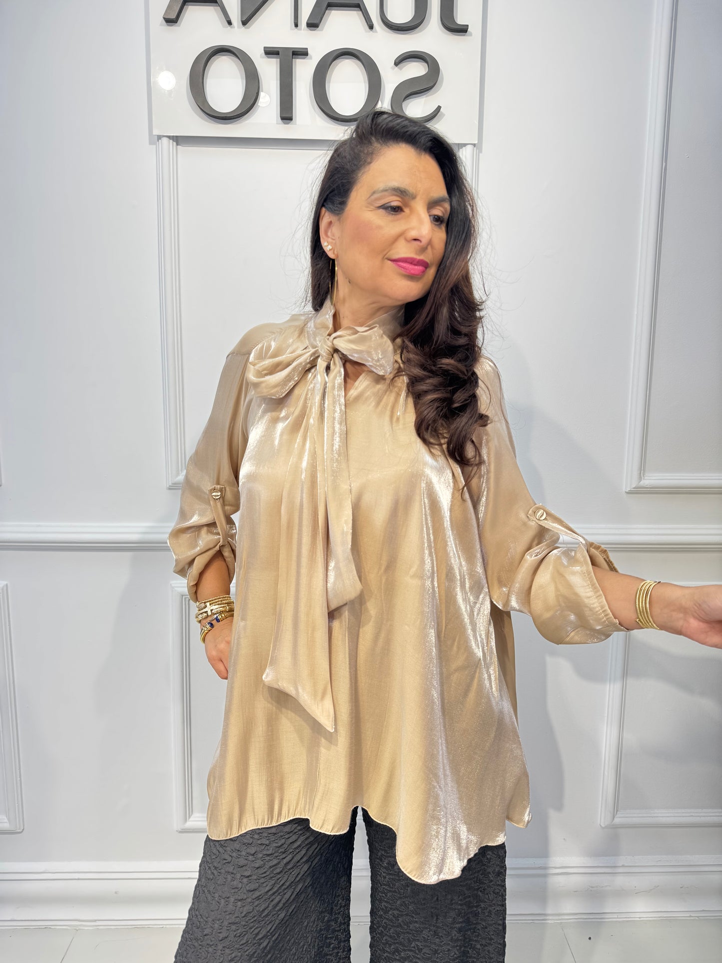 BLUSA barcelona brillo cristal
