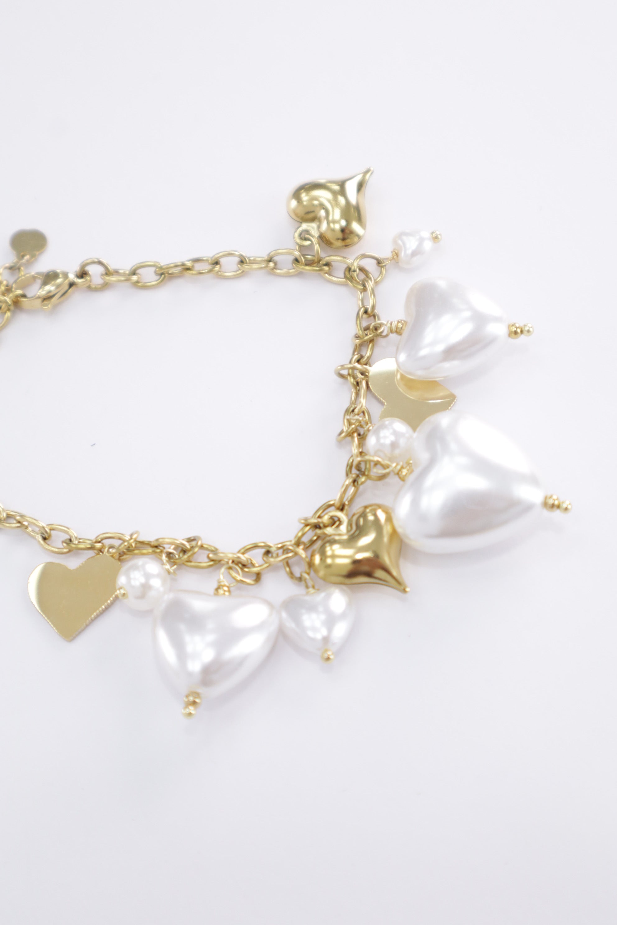 Pulsera acero corazones  6830107203