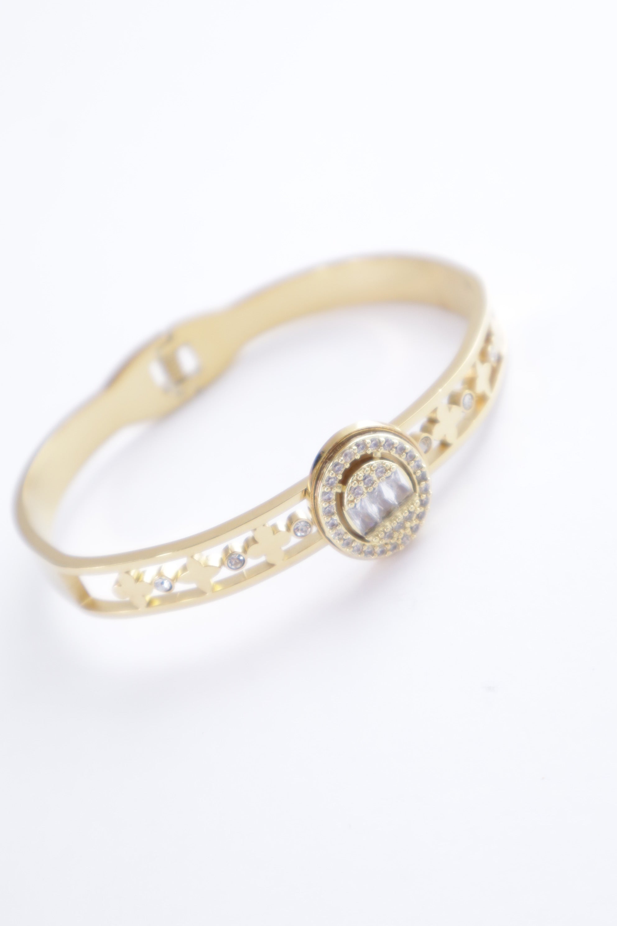 Pulsera treboles diamante grande 0397