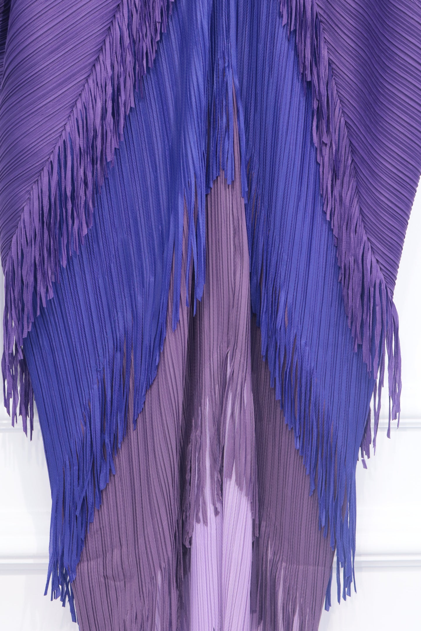 Vestido 707 degradado flecos colores