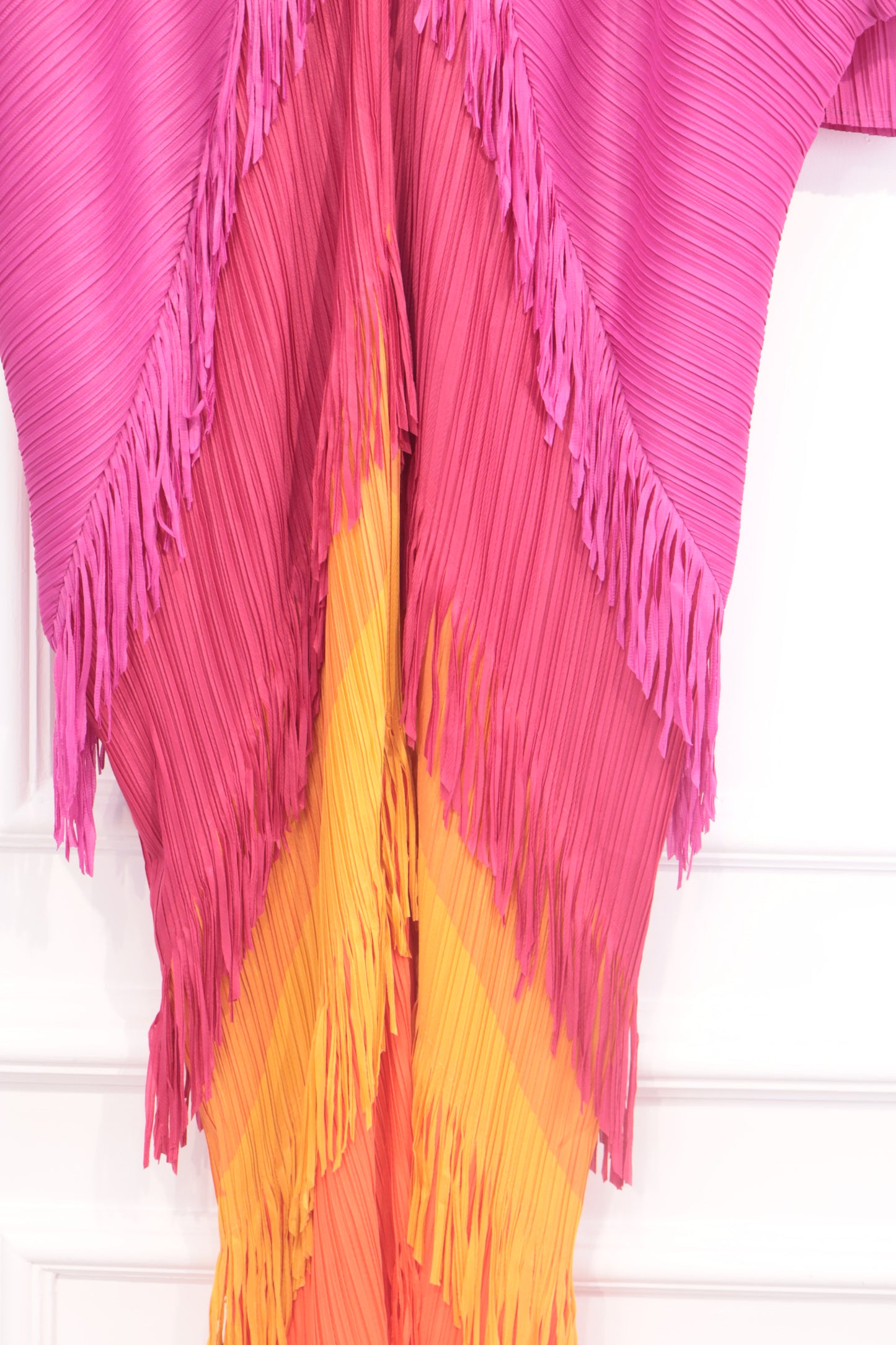 Vestido 707 degradado flecos colores