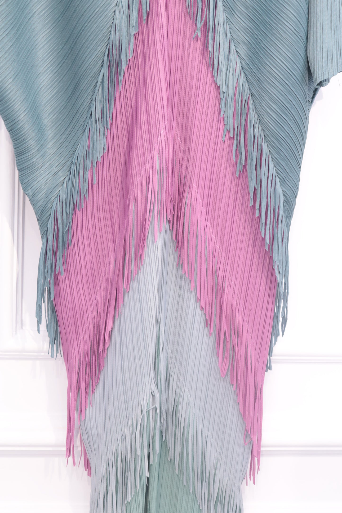 Vestido 707 degradado flecos colores