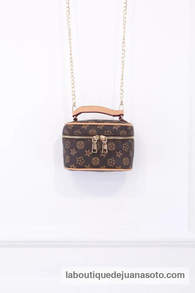 Bolso neceser pequeño 403 MARRON