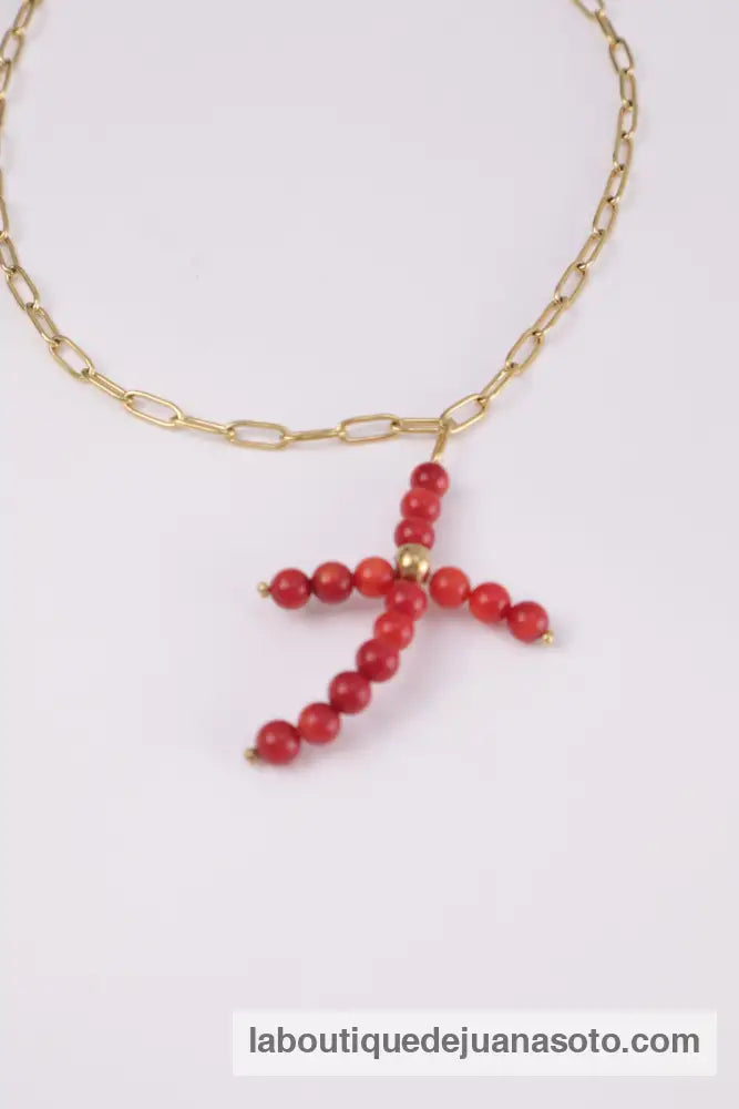 Collar cruz grande acero cruz c1289 TALLA UNICA