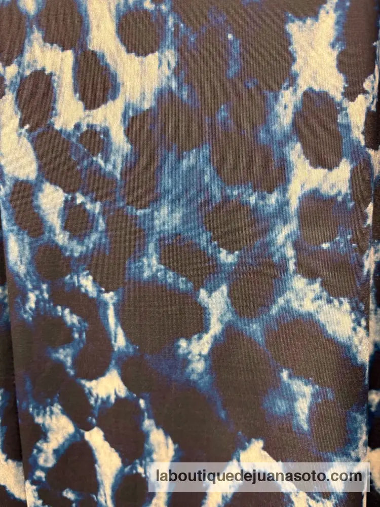 Falda punto licra s-24222 (animal print) AZUL