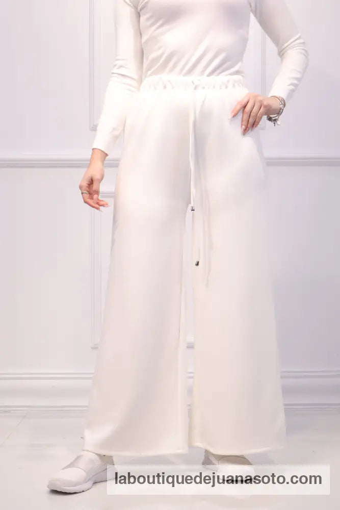 Pantalon básico BLANCO