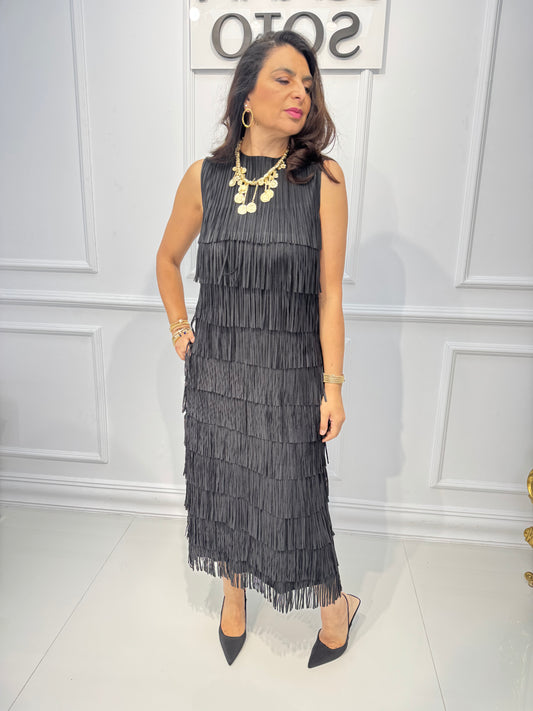 VESTIDO FLECOS YT2565