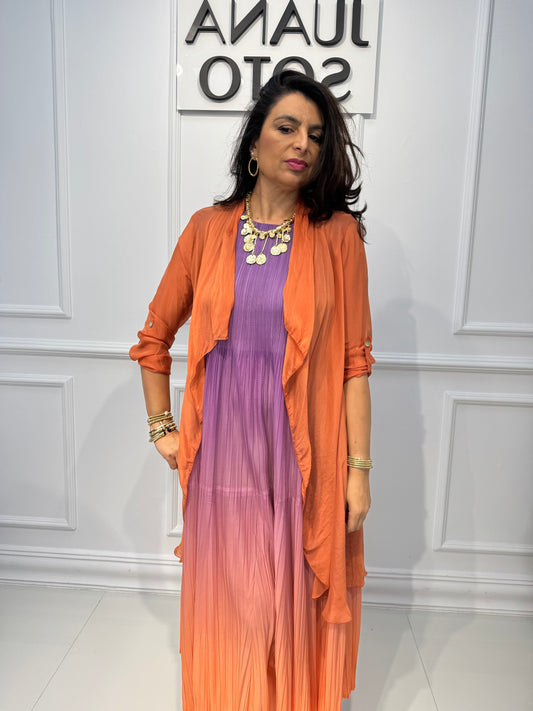 CAFTAN SEDA  CORTO