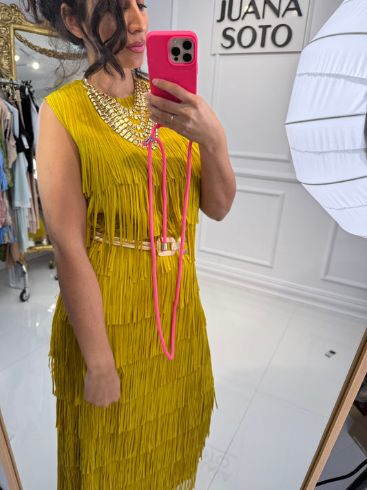 VESTIDO FLECOS YT2565