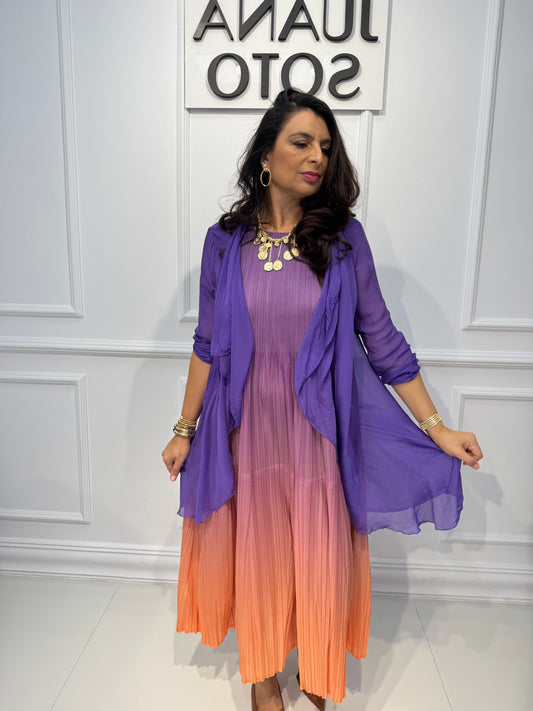 CAFTAN SEDA  CORTO