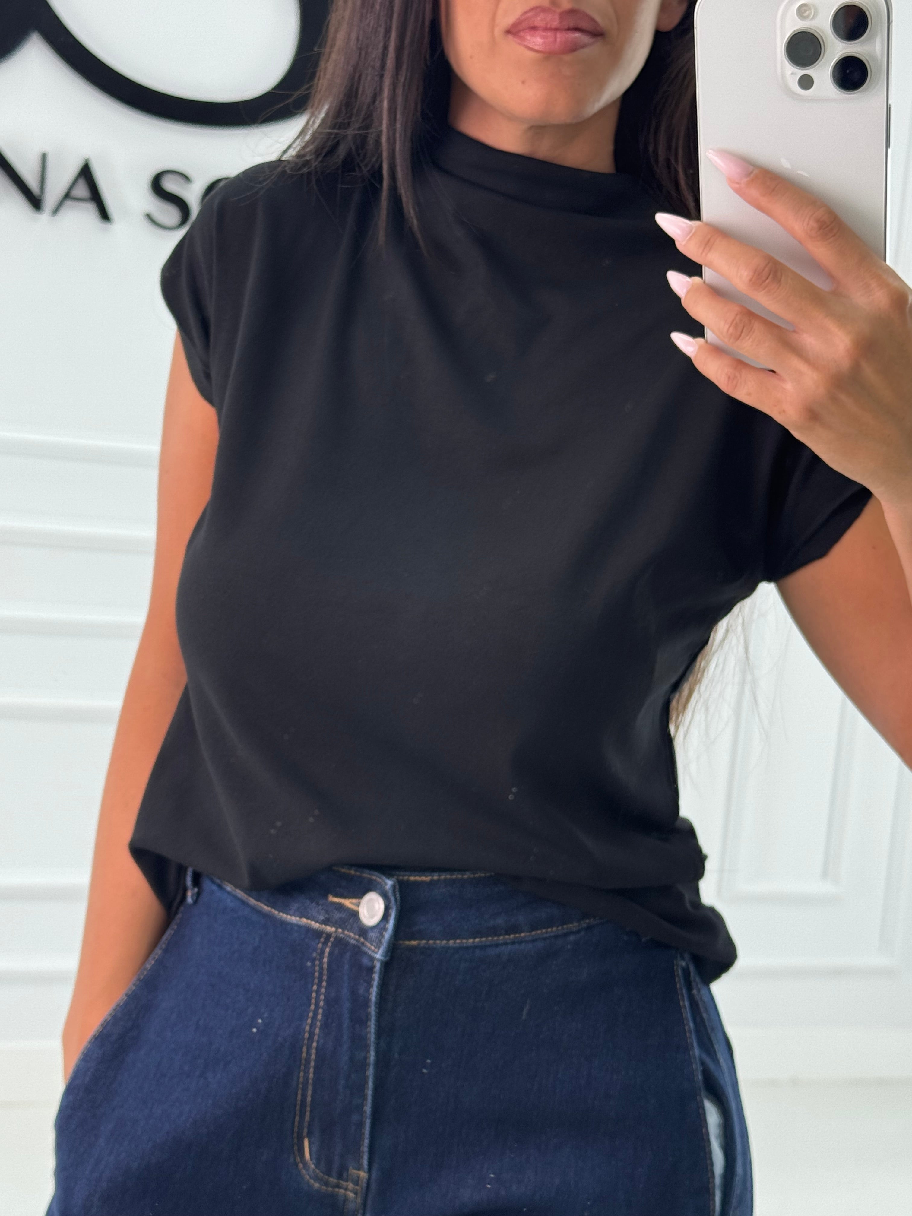 Camiseta cuello perkins