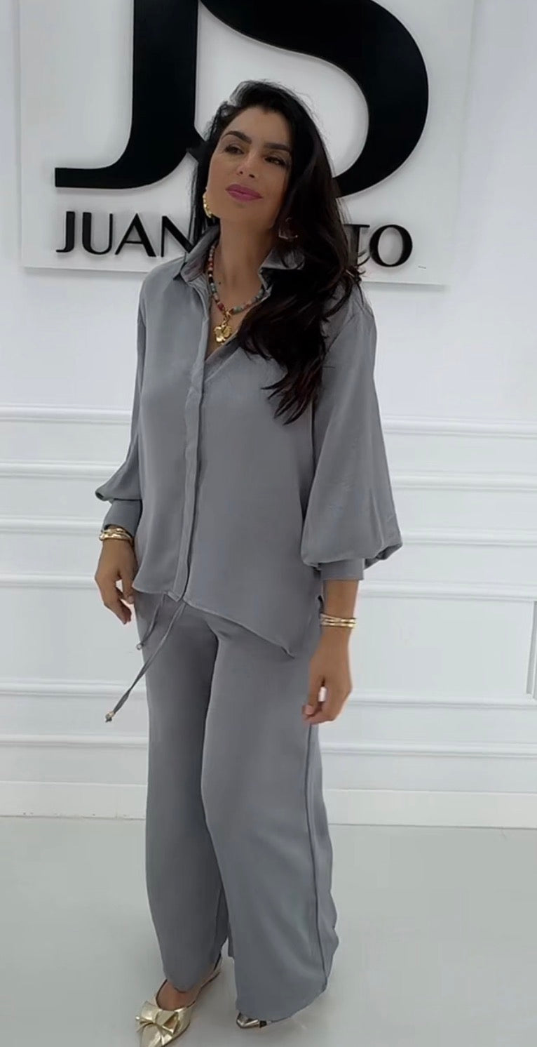 Conjunto LOLA raso blusa +Pantalón palazo 8613902