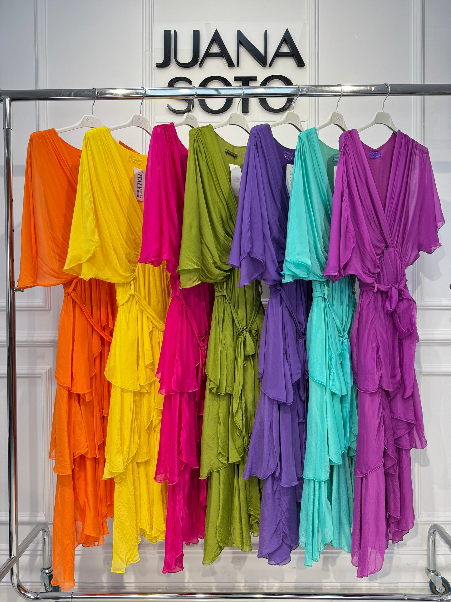 Vestido  SEVILLA volante cruzado 66371