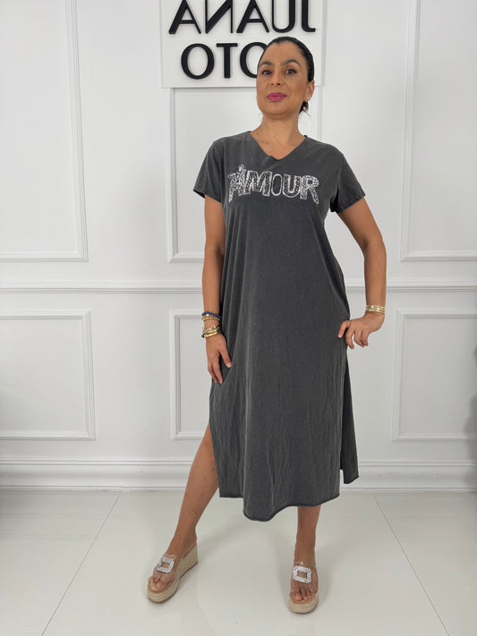 vestido efecto lavado