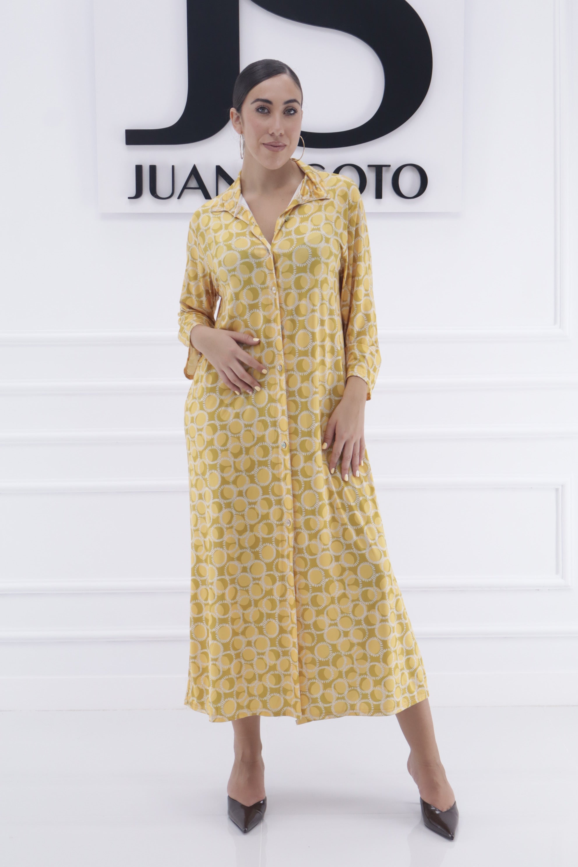 Vestido circulos licra