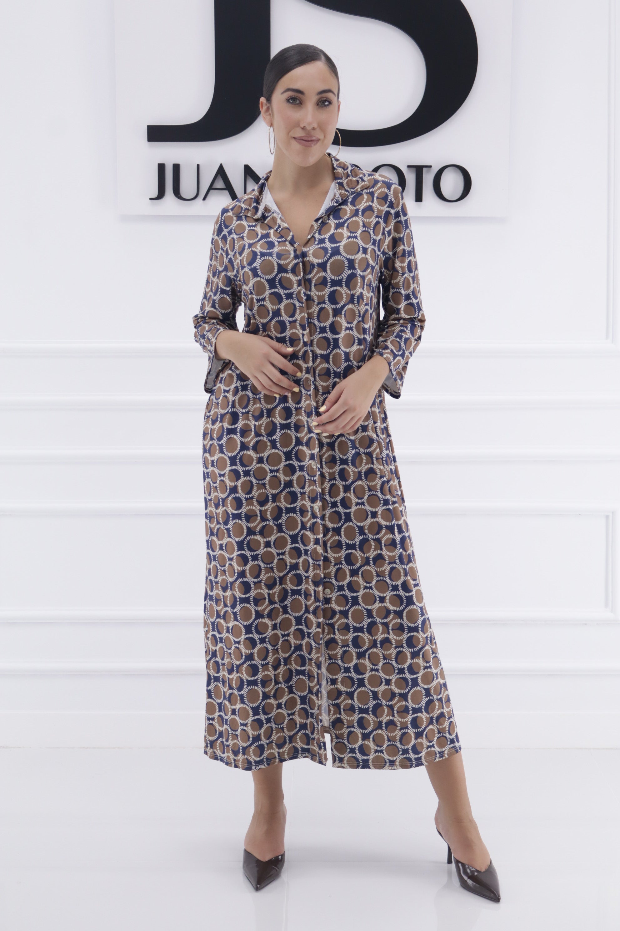 Vestido circulos licra