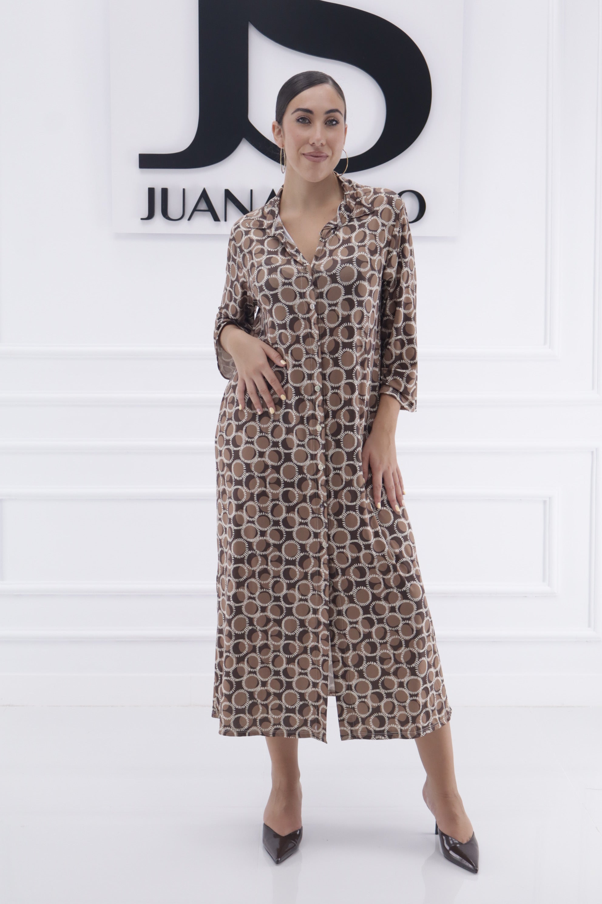 Vestido circulos licra