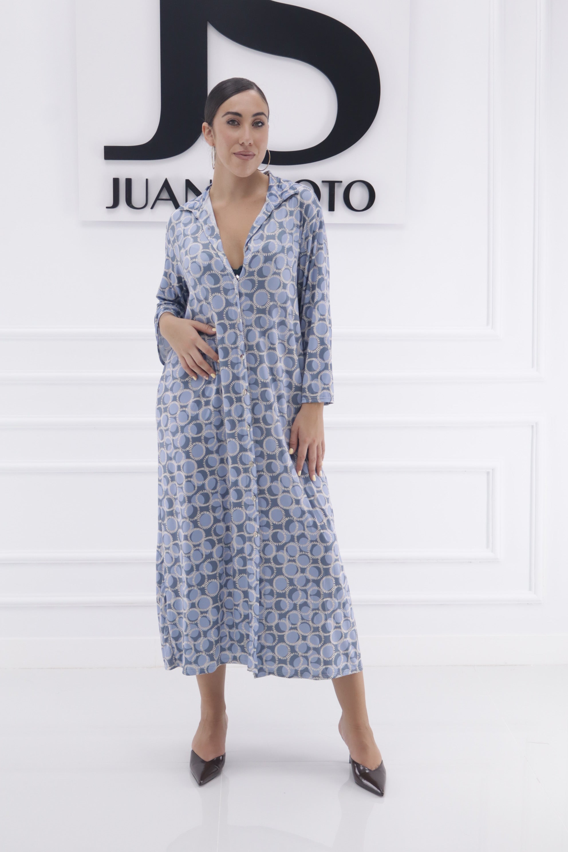 Vestido circulos licra