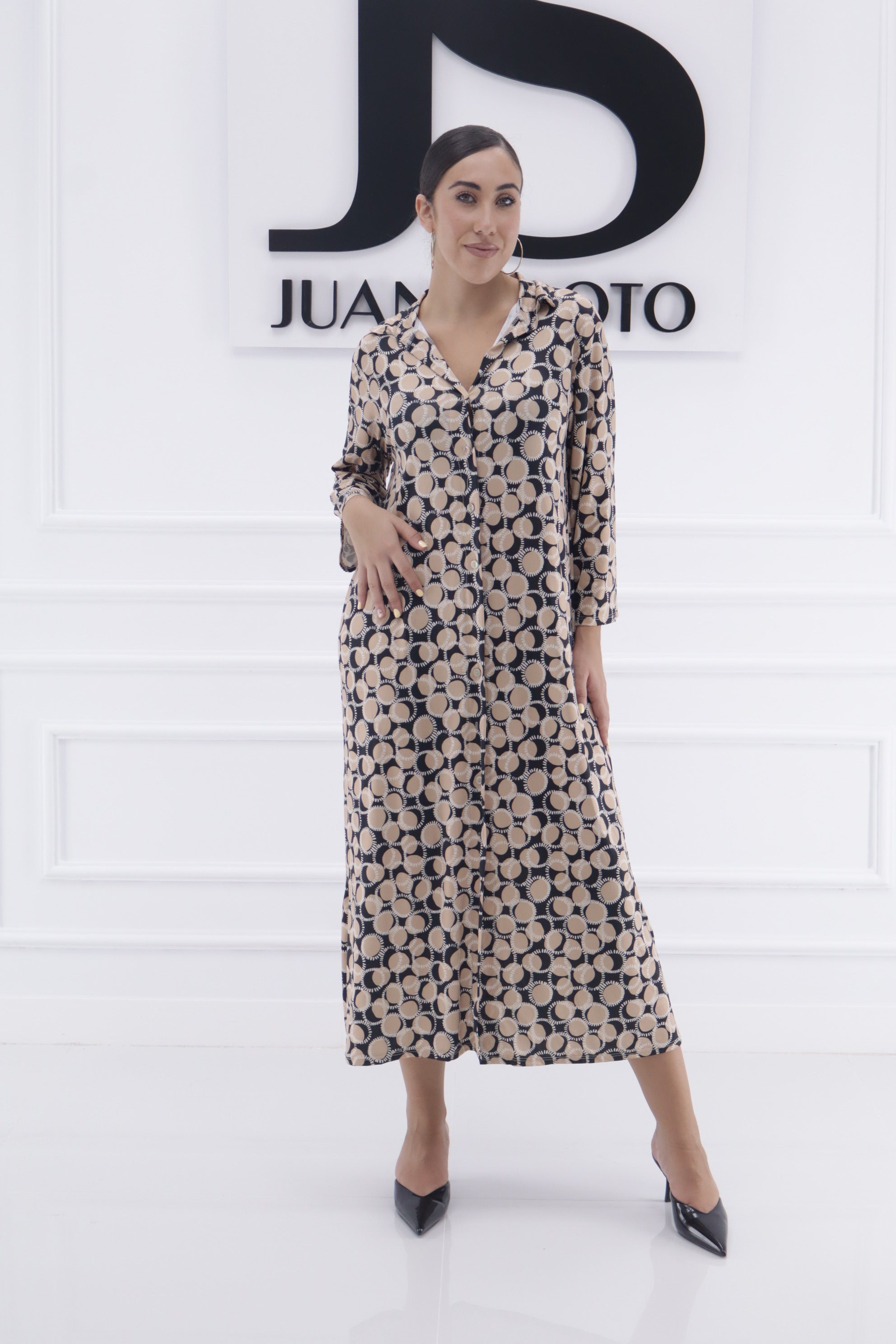 Vestido circulos licra