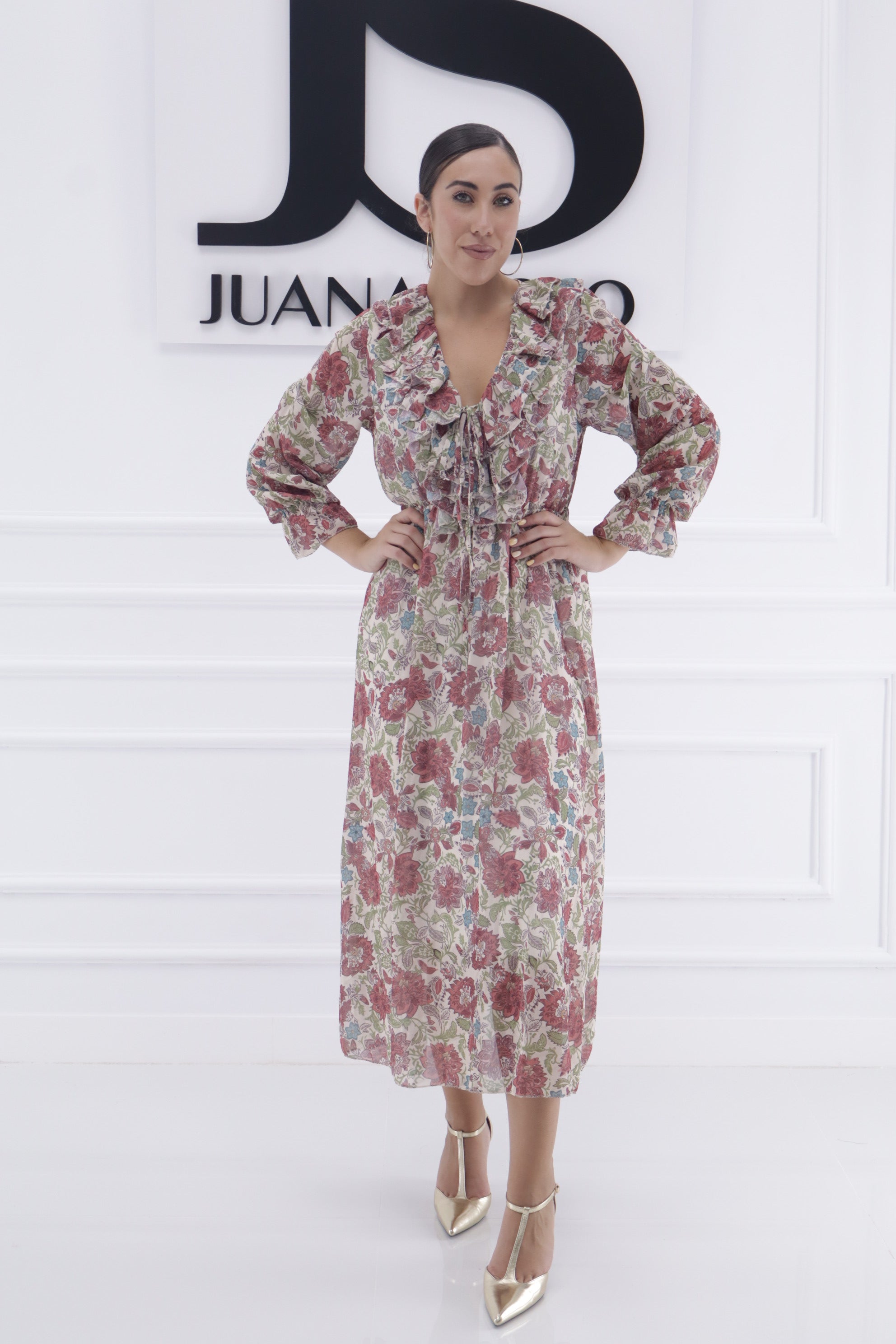 Vestido monaco (flores volantes) 13452