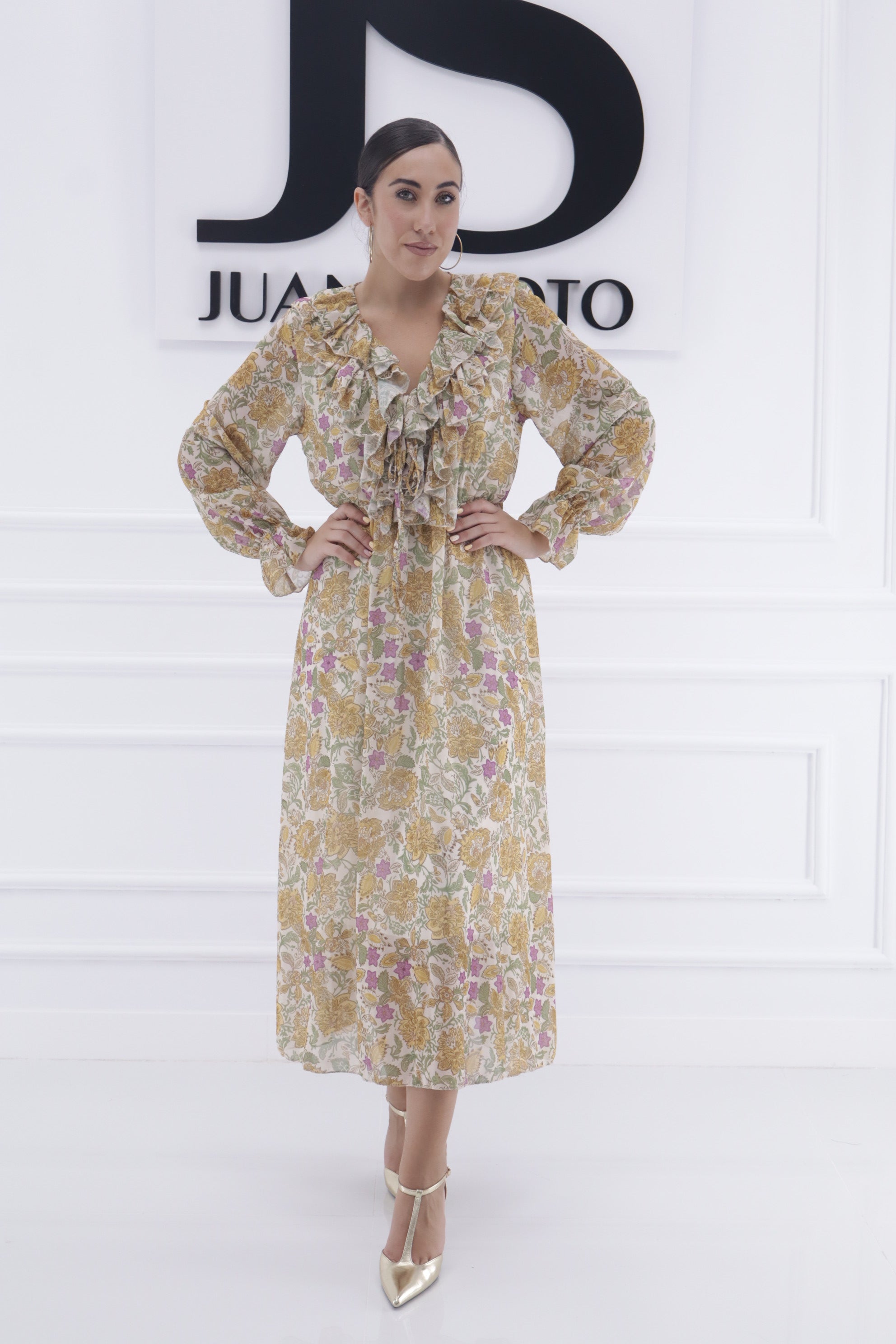Vestido monaco (flores volantes) 13452