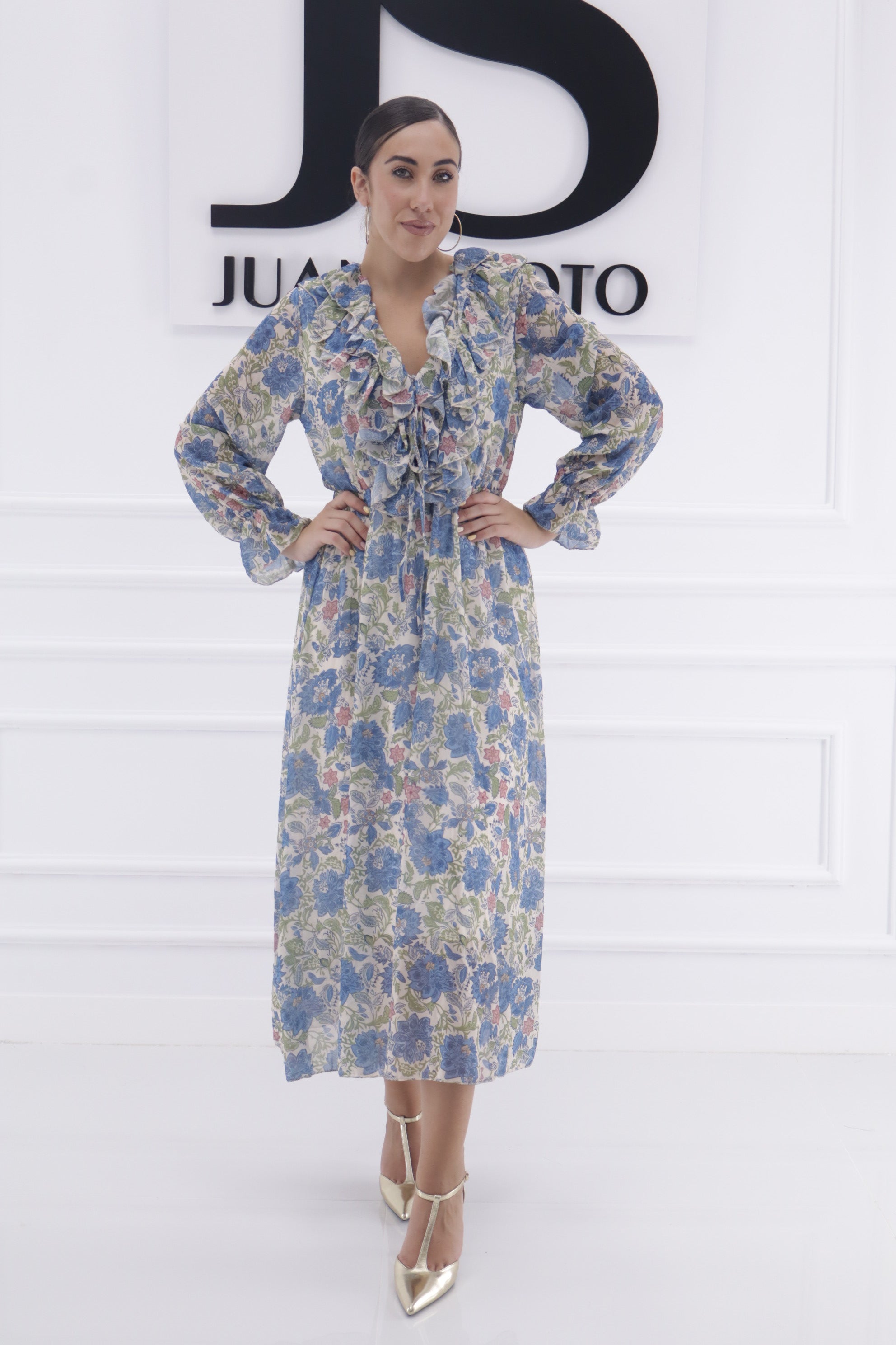 Vestido monaco (flores volantes) 13452