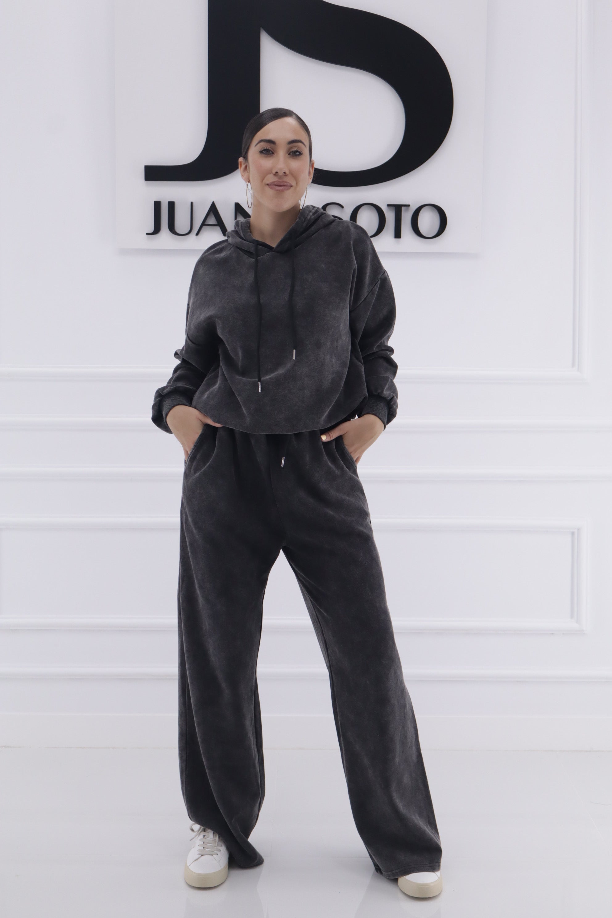 Chandal efecto lavado  gris AQ182