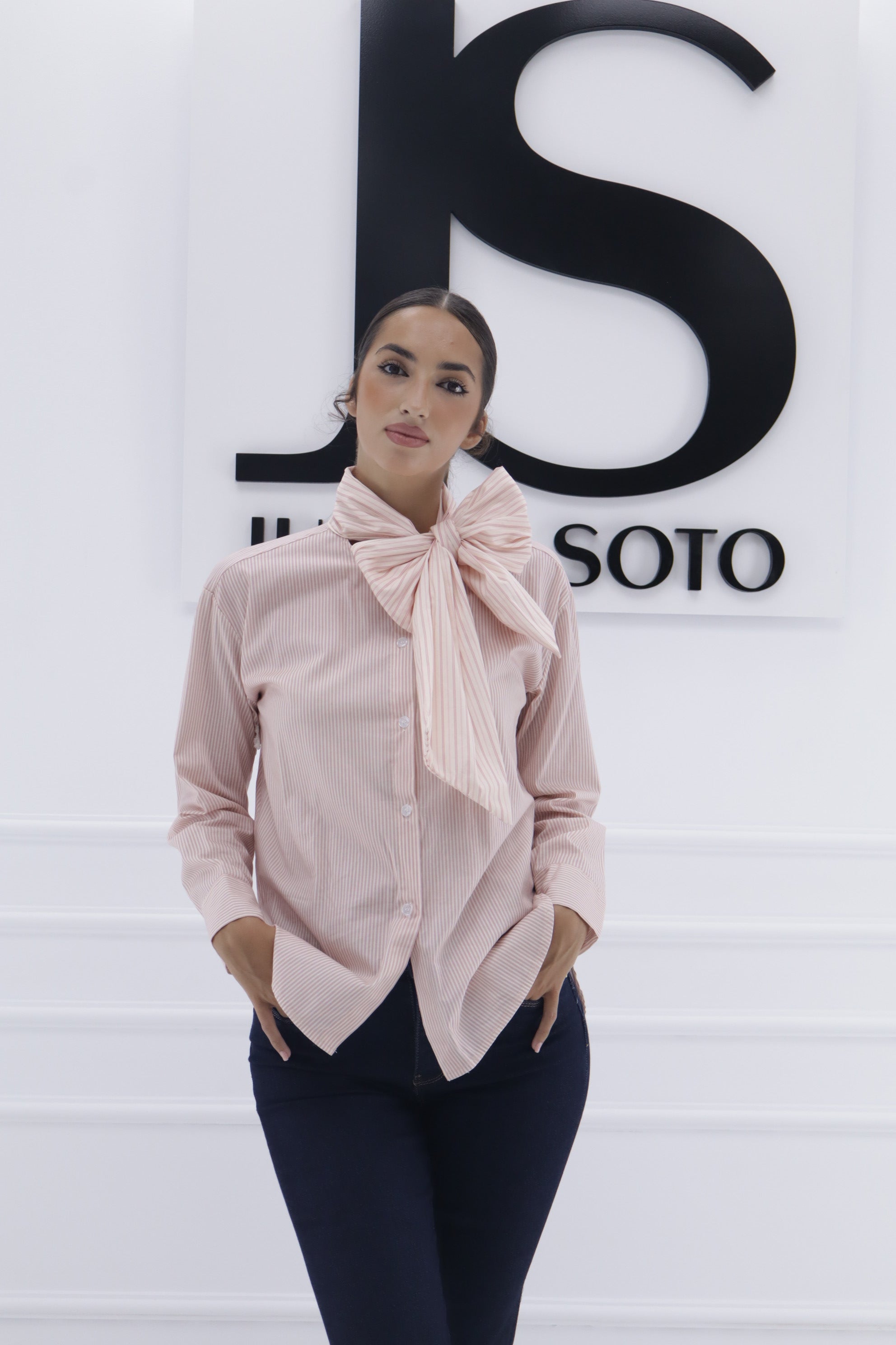 Camisa rayas colores lazo 24669