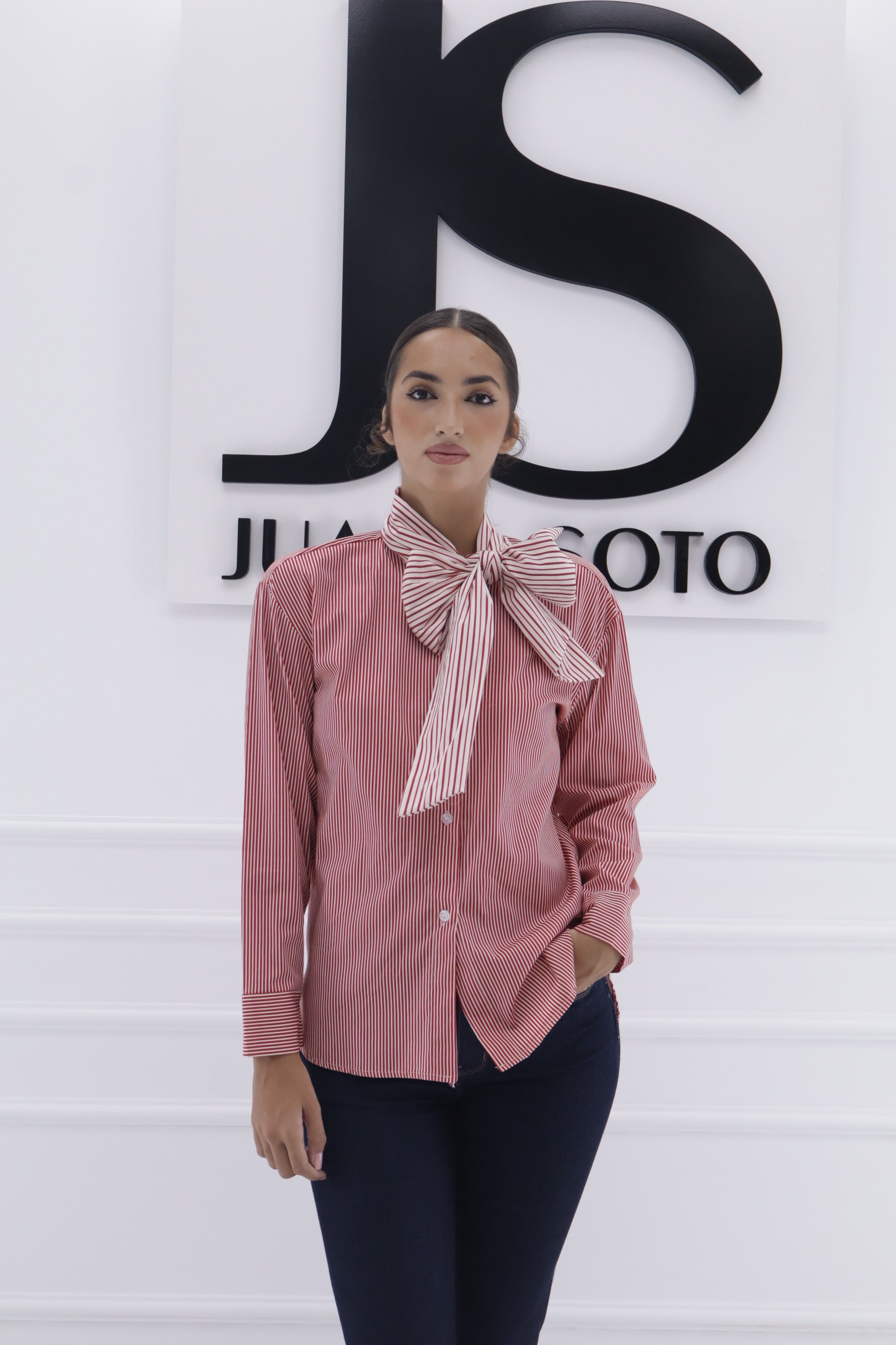 Camisa rayas colores lazo 24669