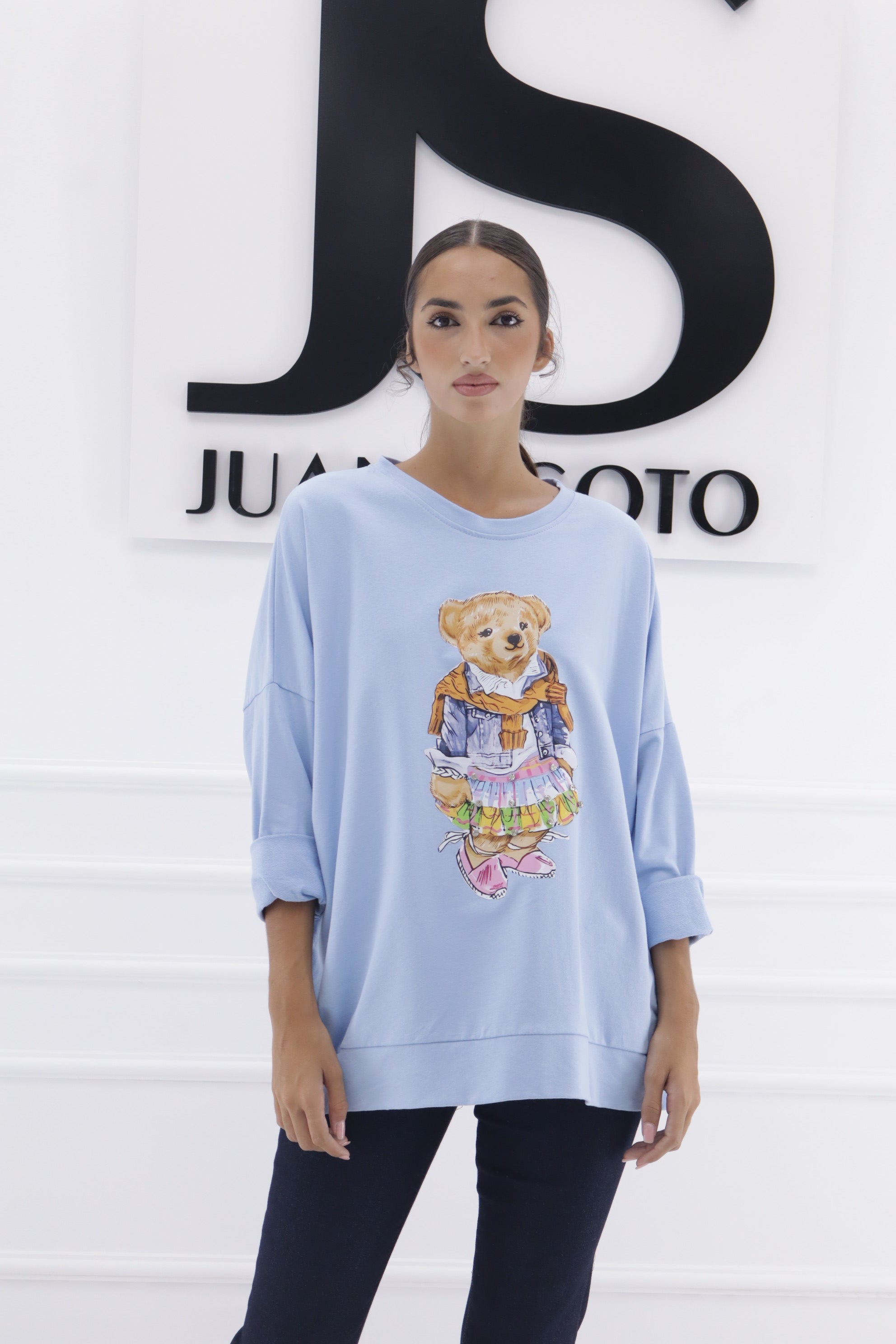 Sudadera oso falda colores