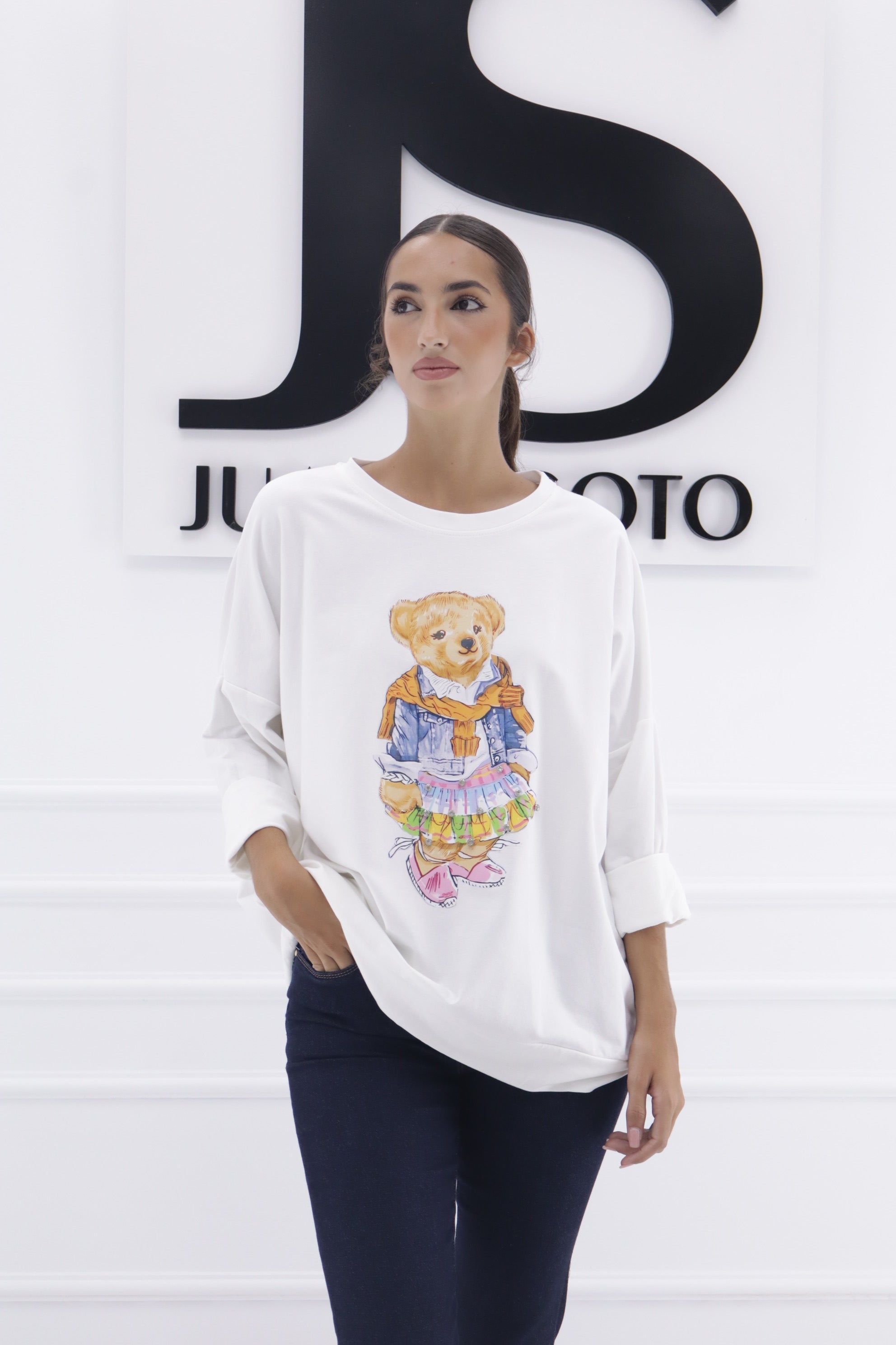 Sudadera oso falda colores