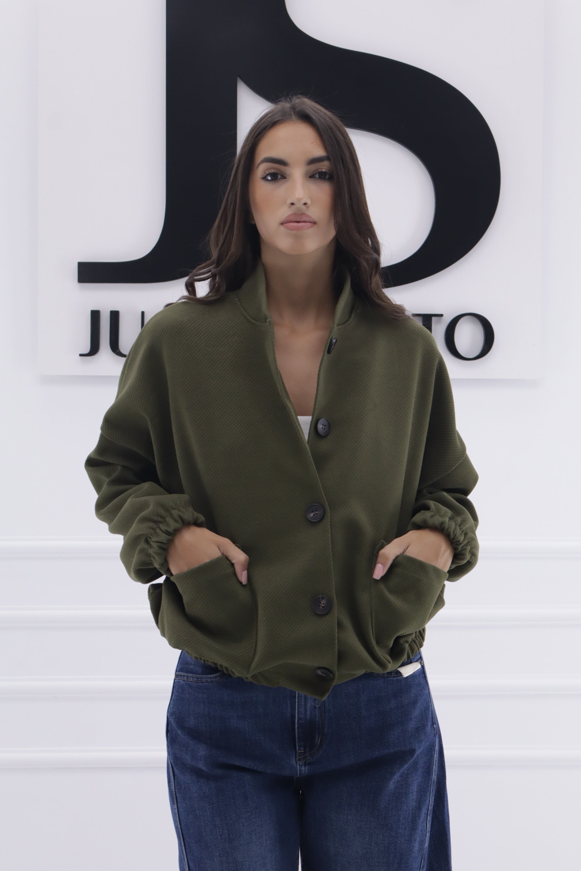Chaqueta bomber paño 23708
