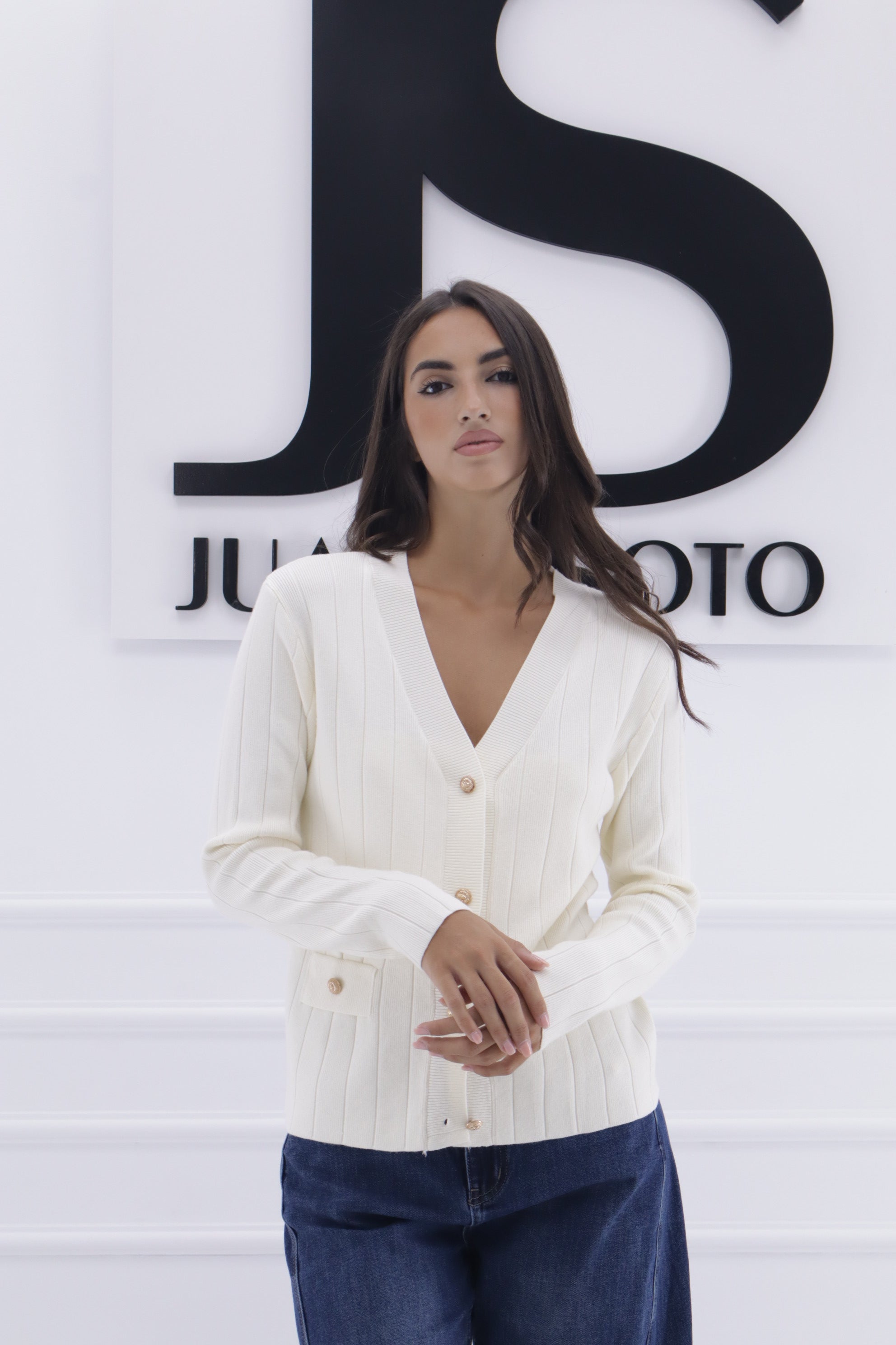 Rebeca botón dorado YL-068