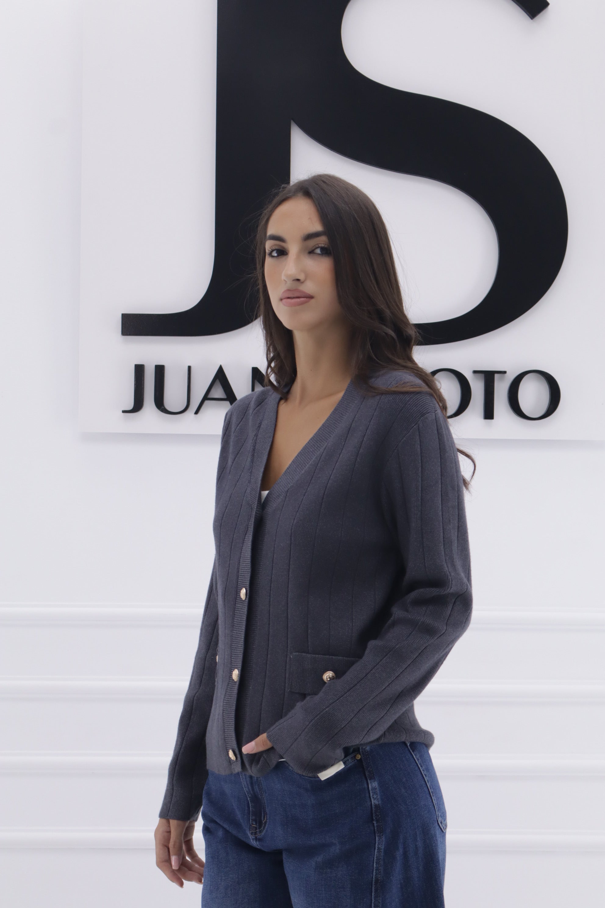 Rebeca botón dorado YL-068