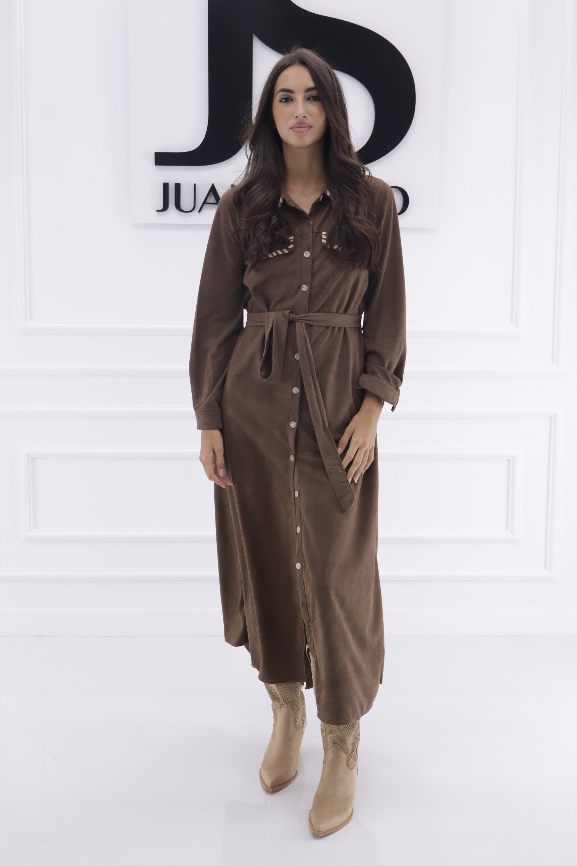 Vestido antelina R213