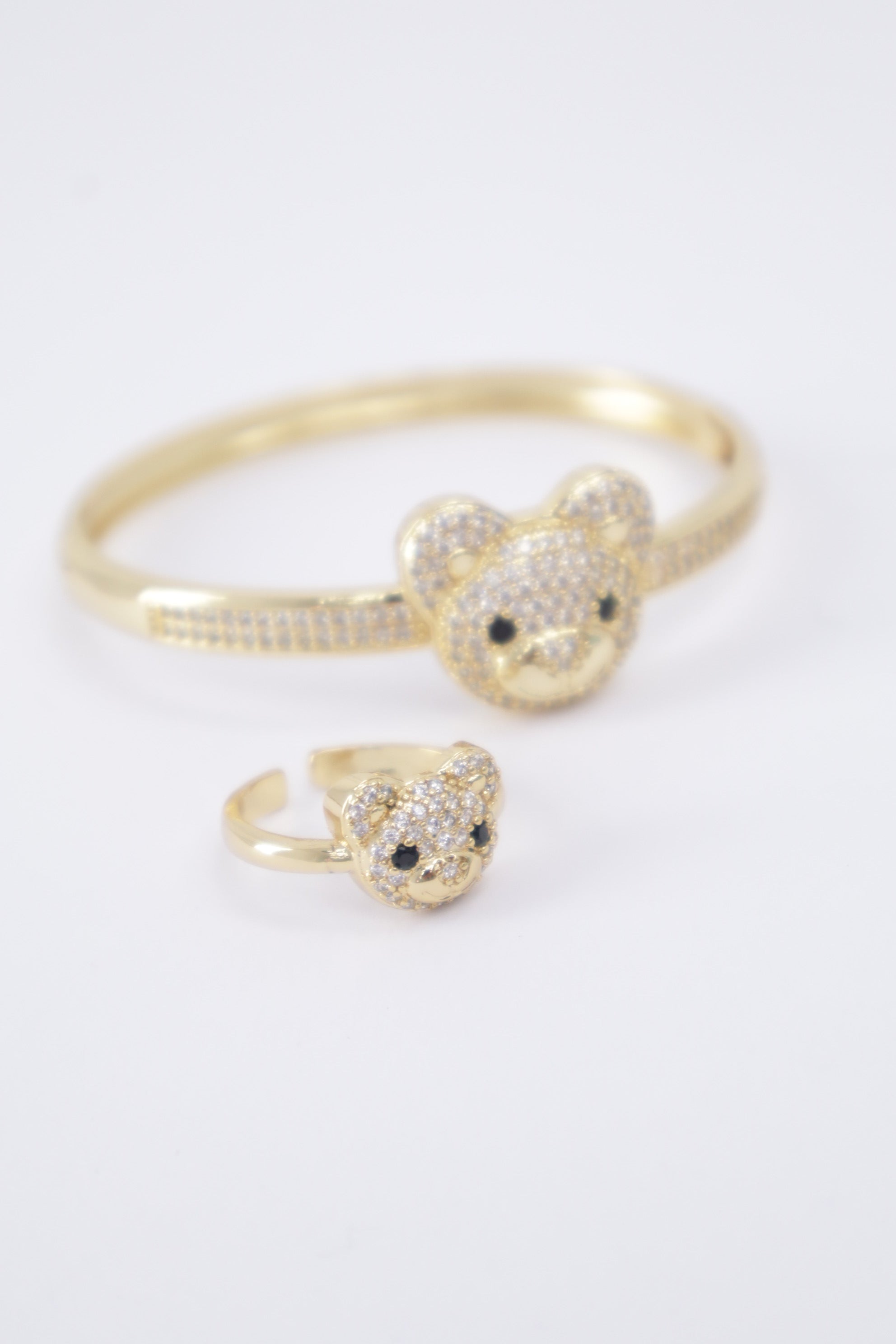 Conjunto oso piedras negras