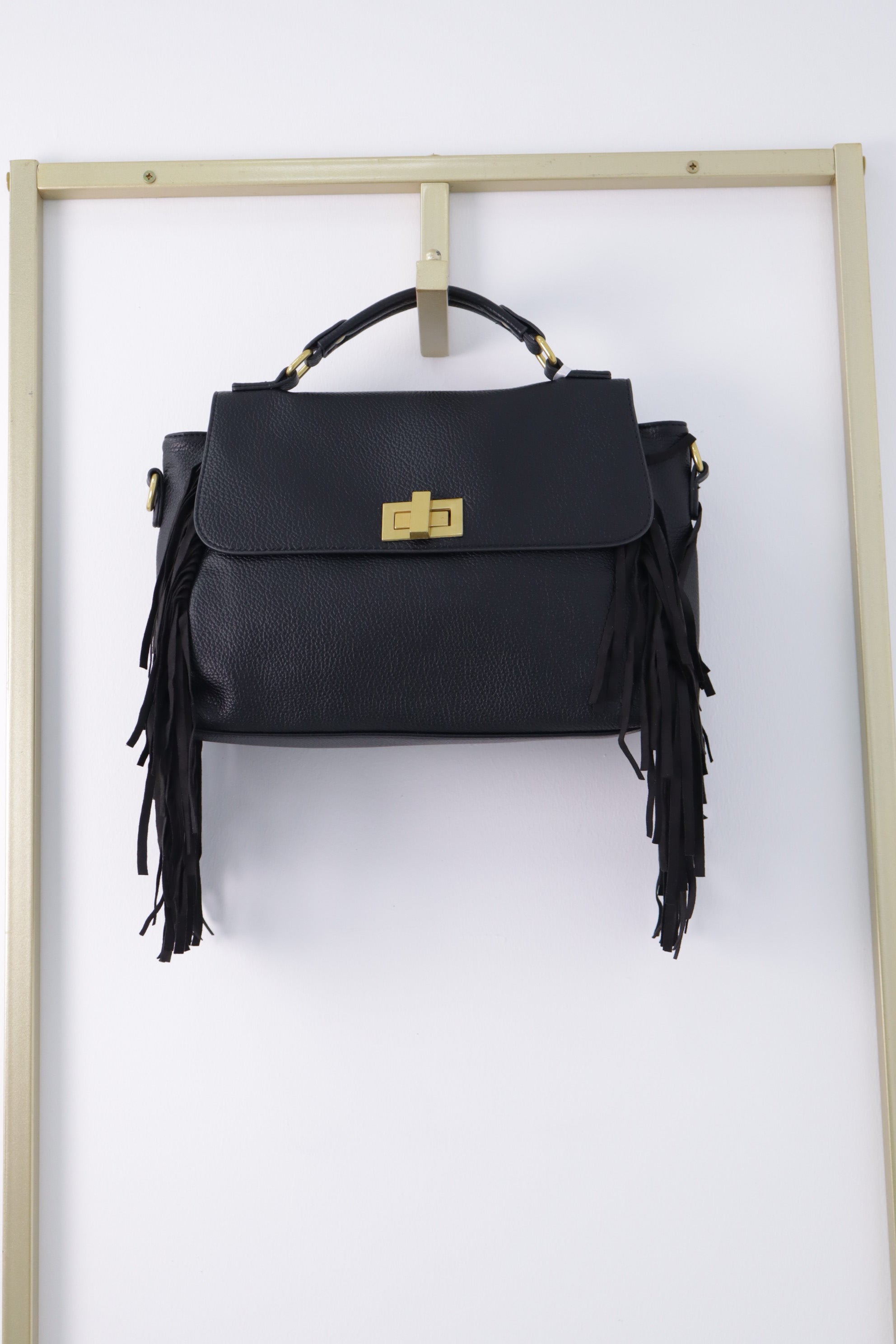 Bolso flecos piel 4513