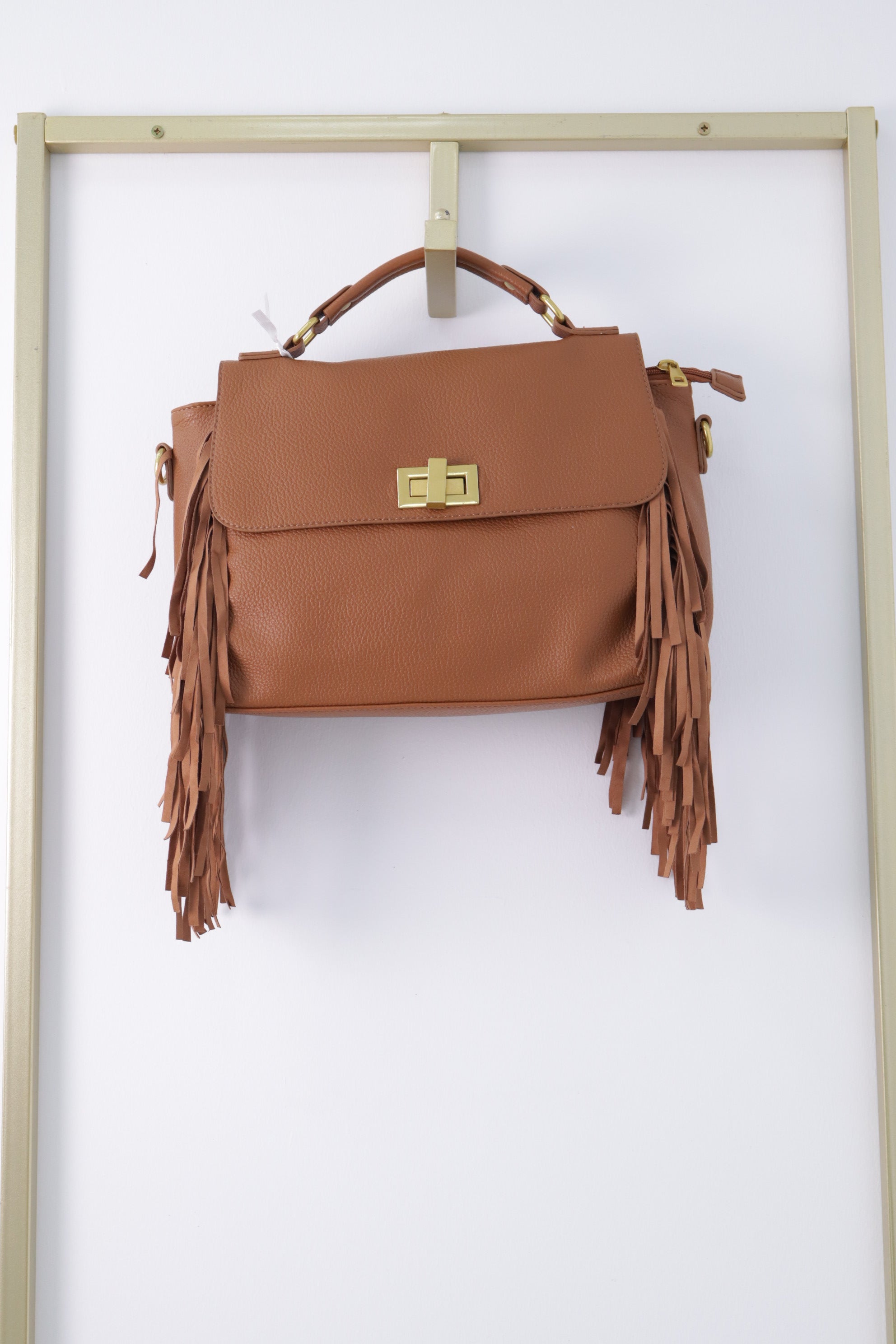 Bolso flecos piel 4513