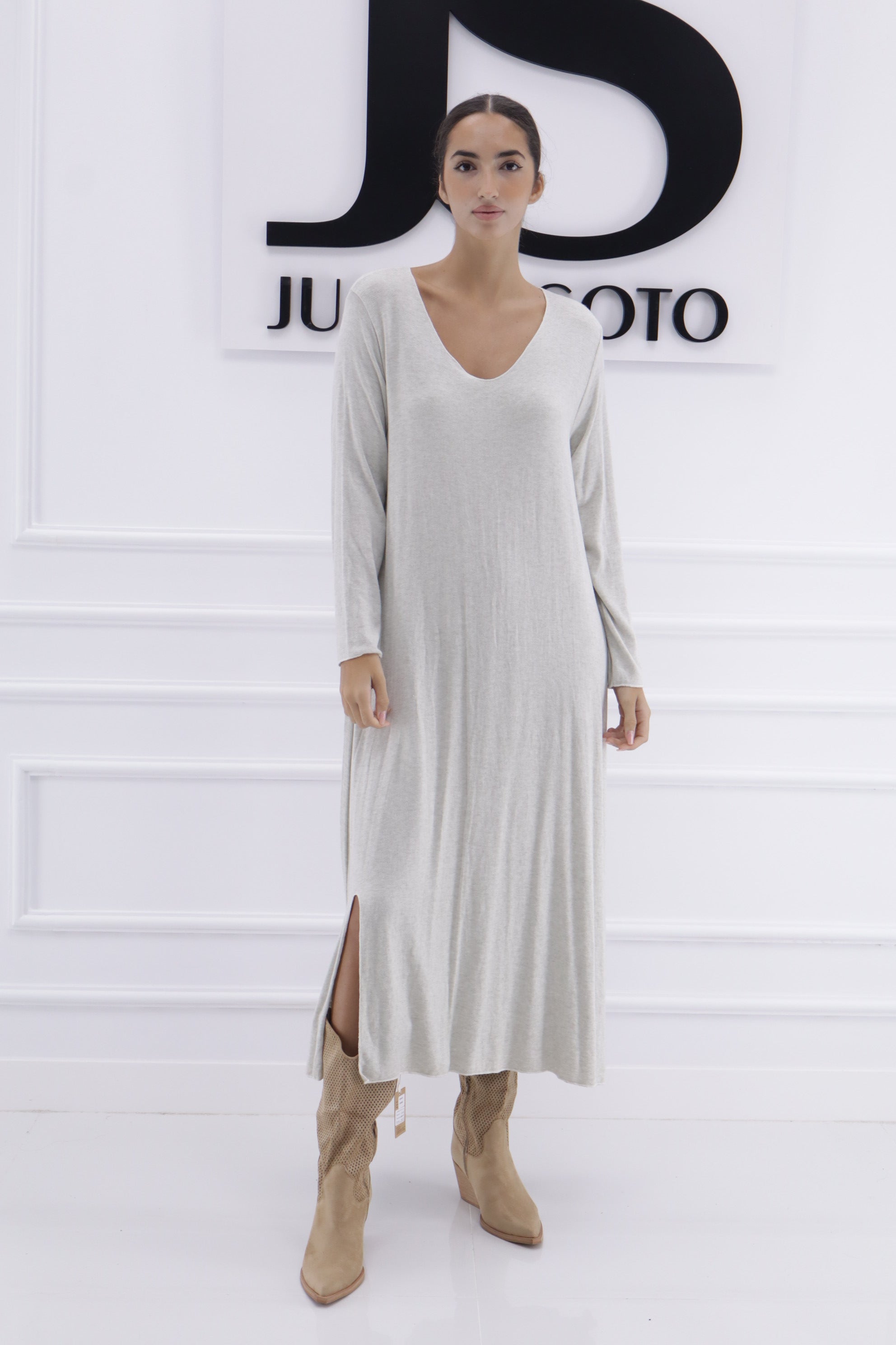 Vestido 83546 liso
