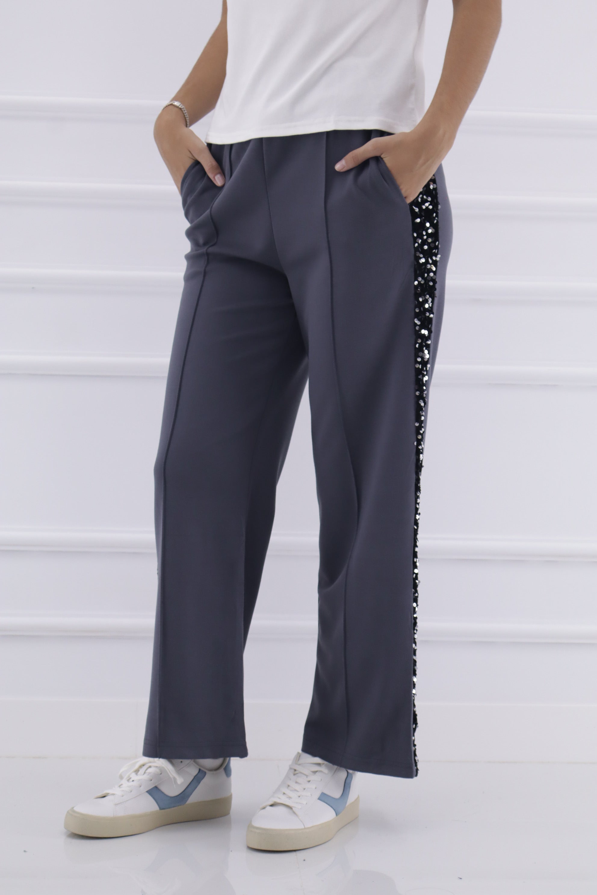 Pantalón RT904 sport raya brillo lateral
