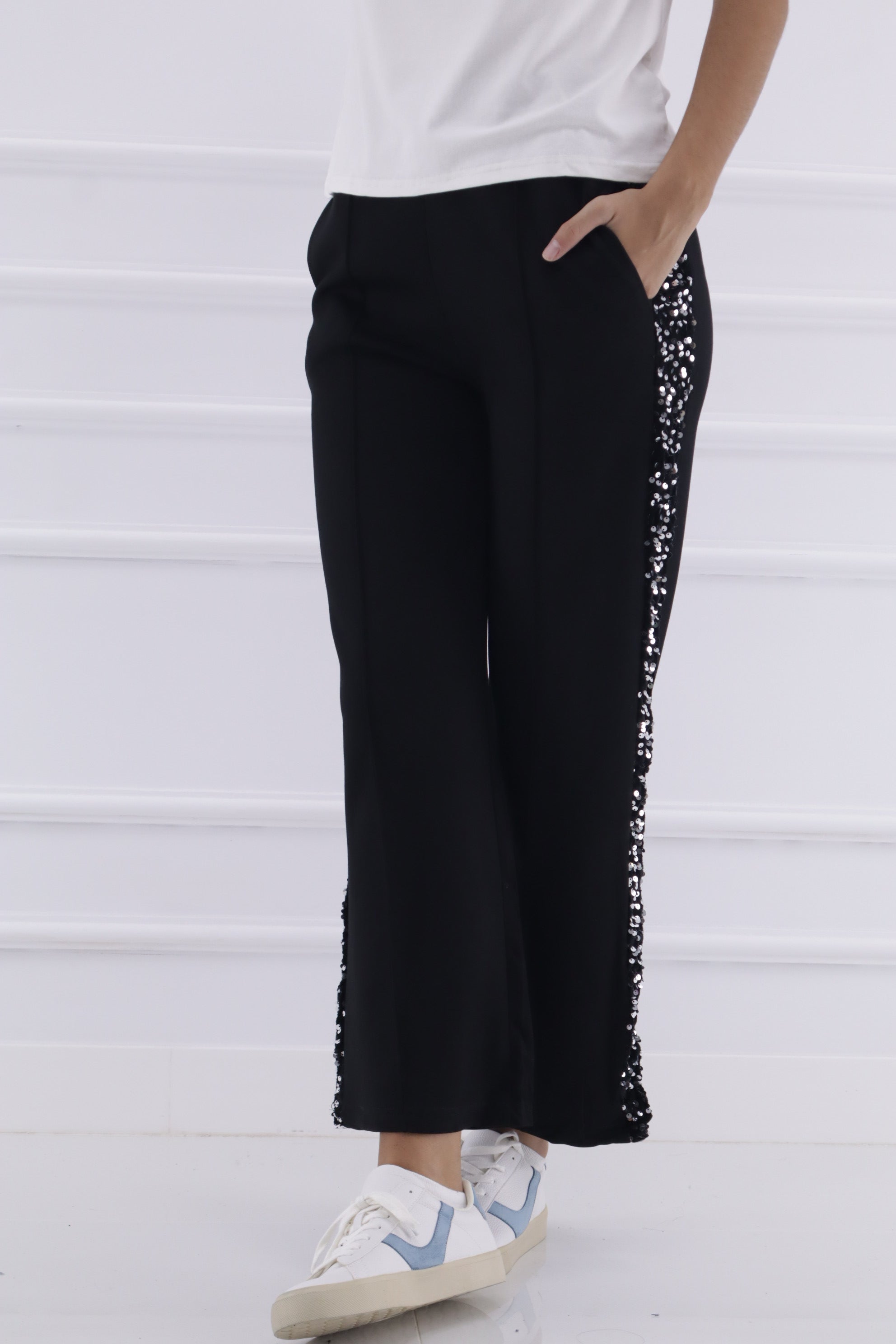 Pantalón RT904 sport raya brillo lateral