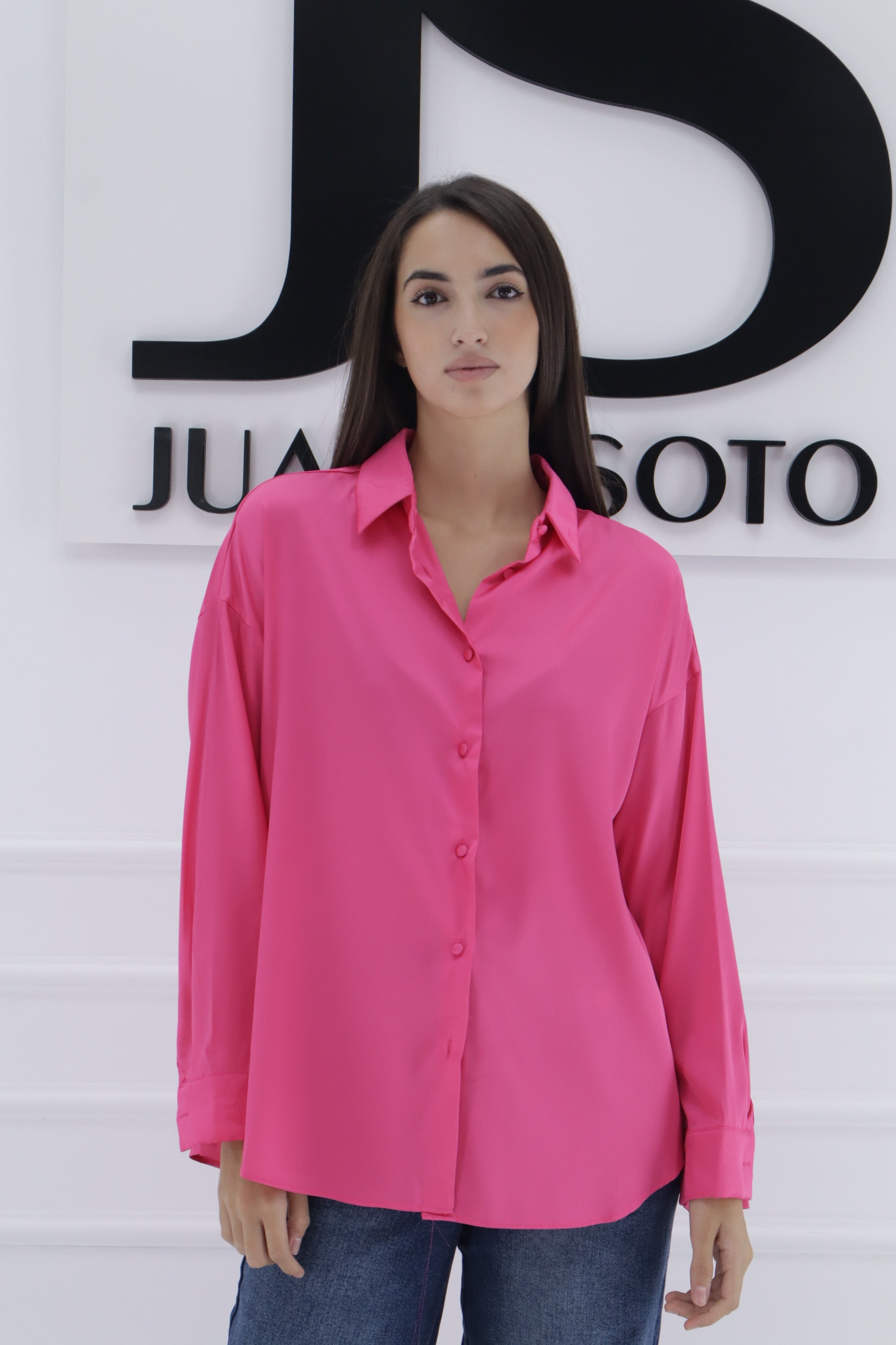 Camisa raso  ROSA FUCSIA 8111602