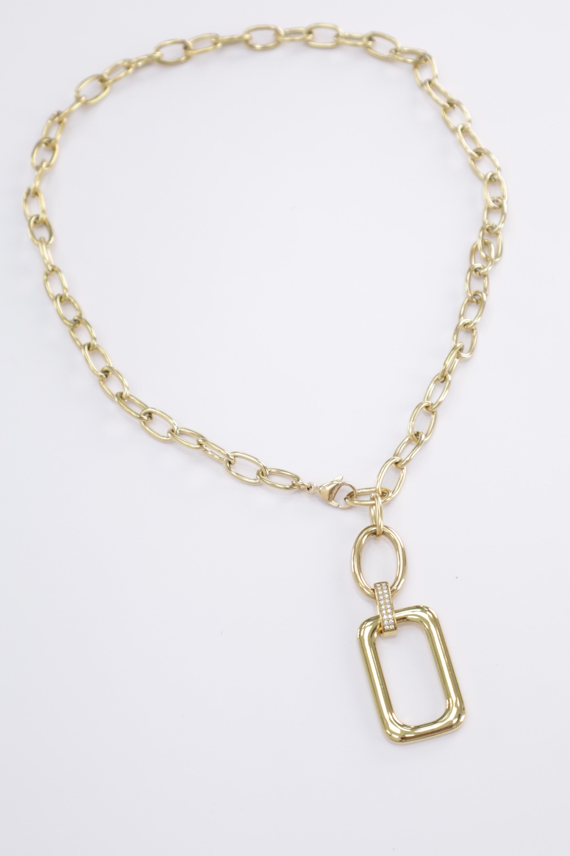 Collar eslabon +cuadrado