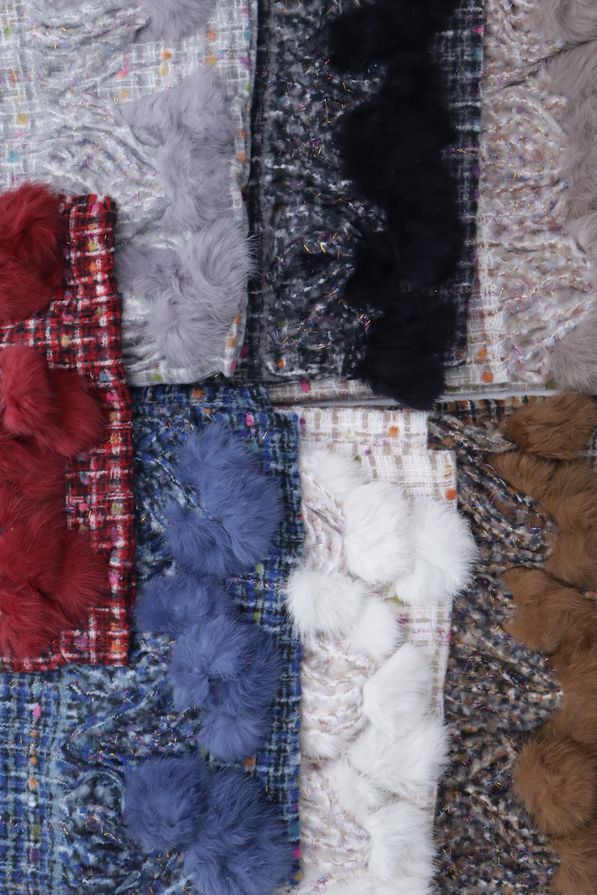 Bufanda pompones D2306