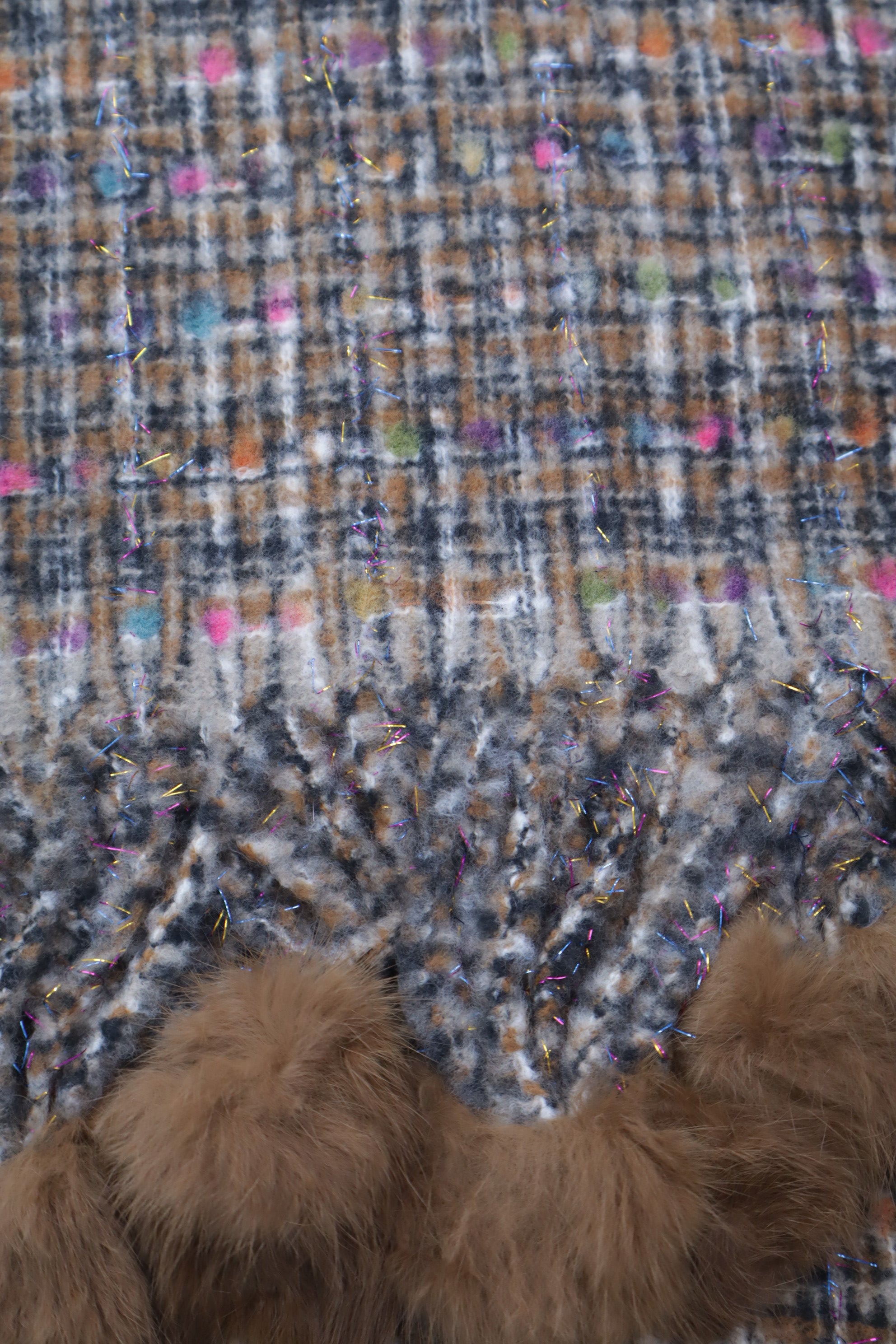 Bufanda pompones D2306