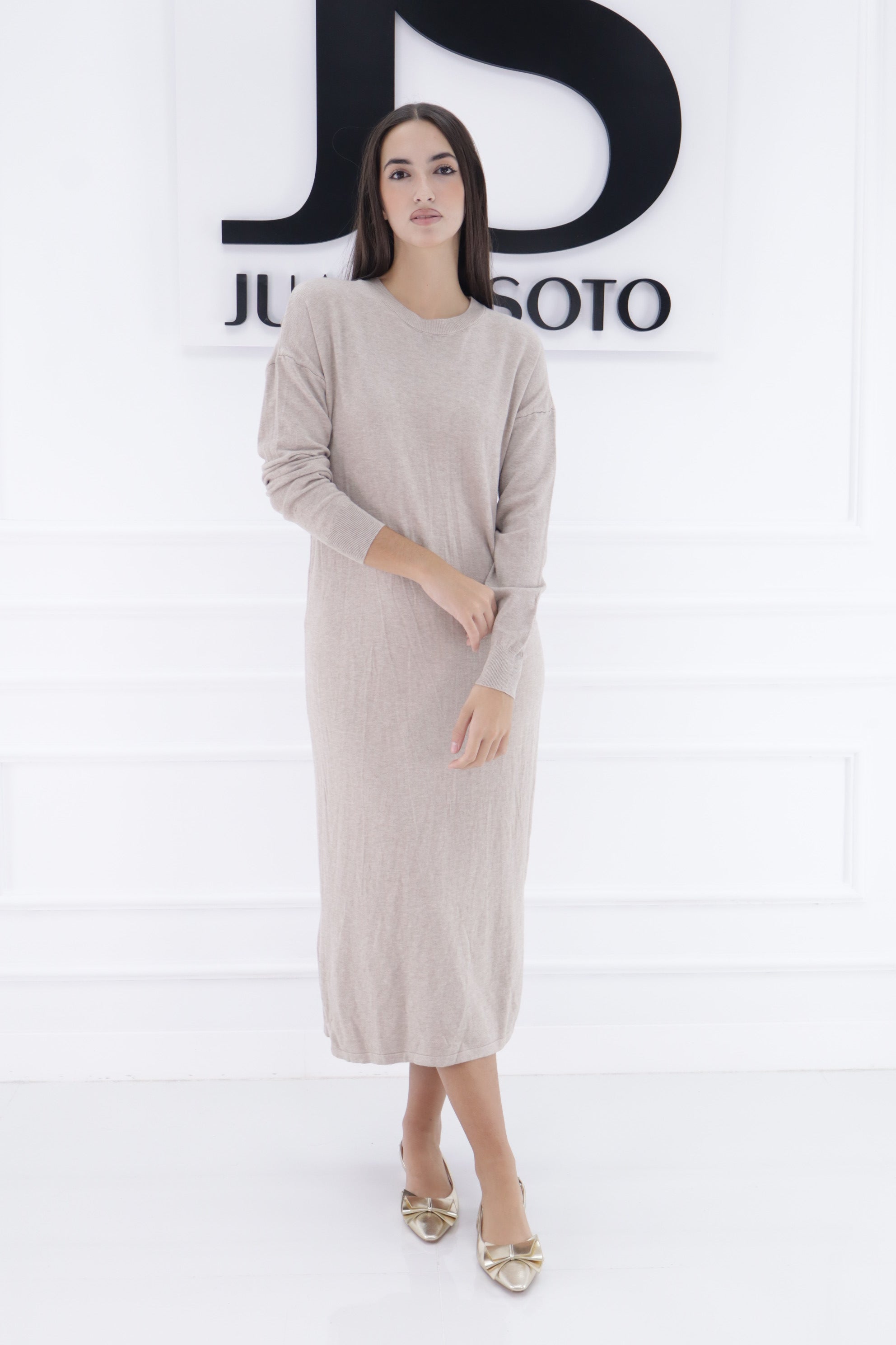 Vestido punto M2526(cuello redondo)